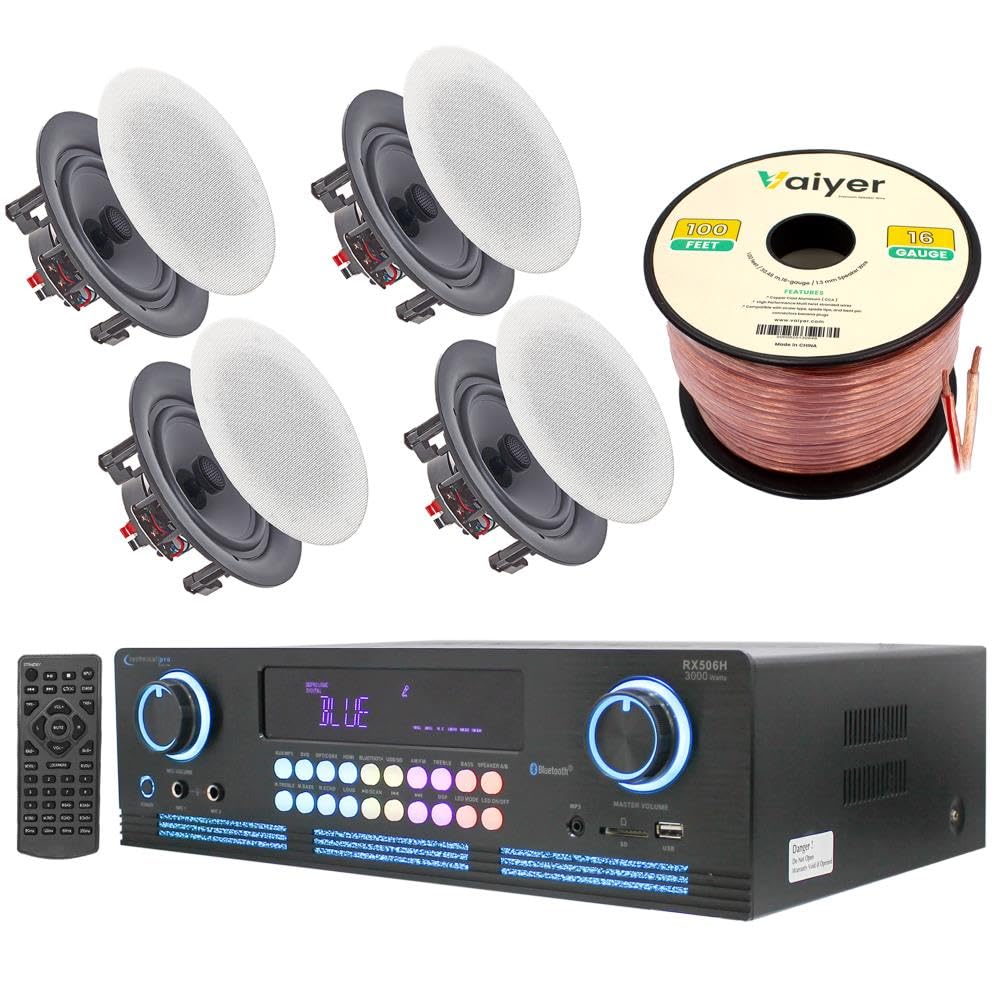 2000W Bluetooth Home Theater System with 4x 6.5