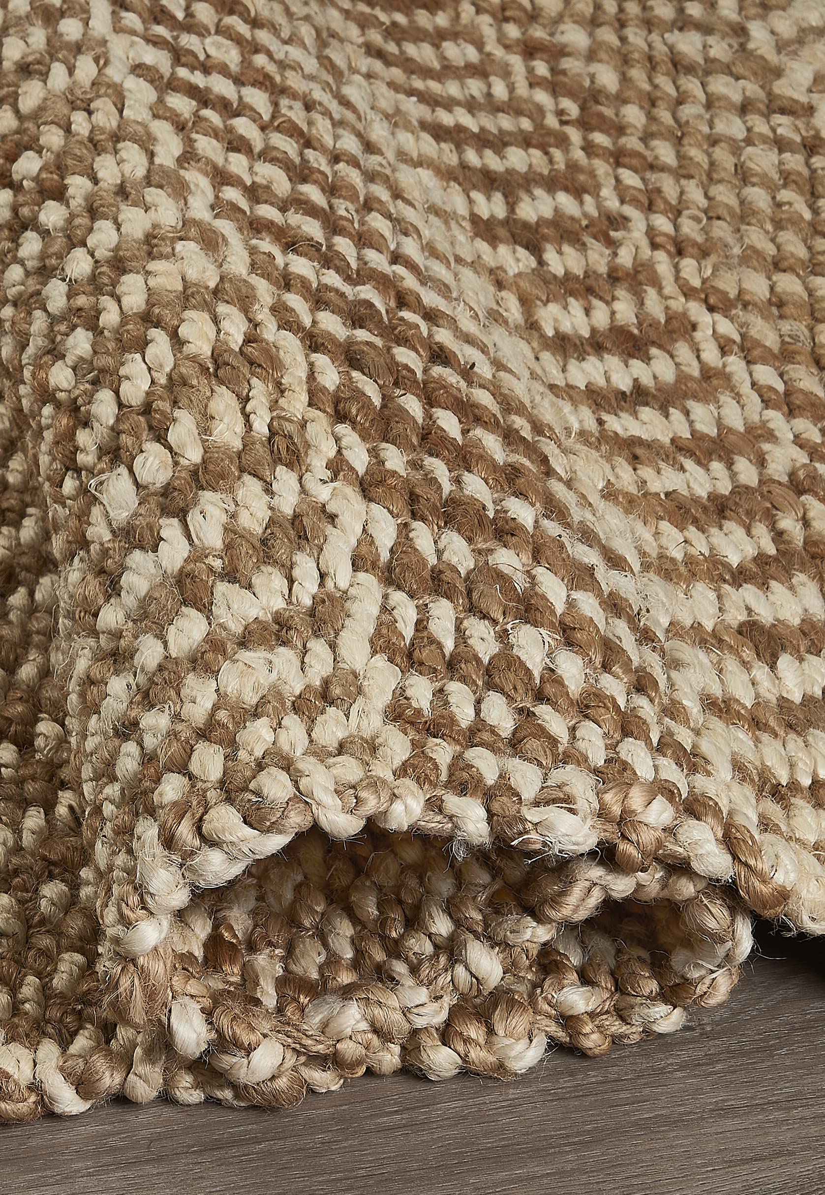 Fab Habitat Handwoven Herringbone Neutral Area Rug - Canyon Natural Jute Fiber, Soft Underfoot for Bedroom, Living Room & Dining Room - 6x9 ft | Cozy Home Decor & Perfect for High-Traffic Areas