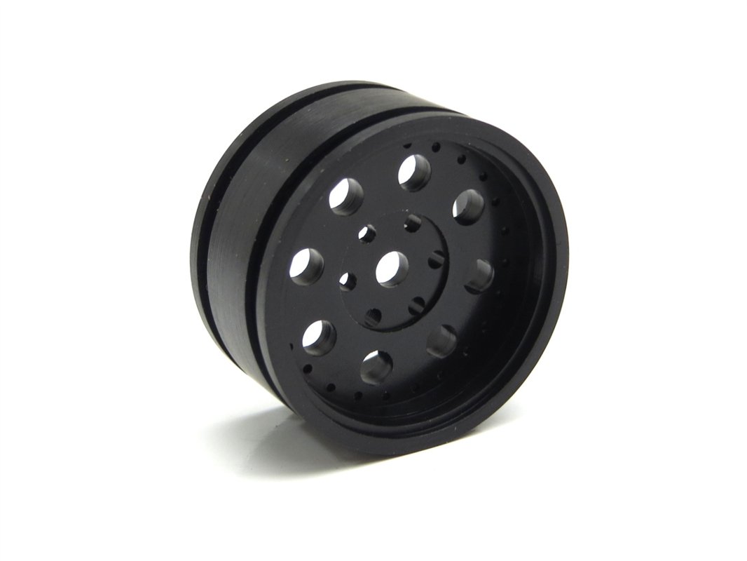 8Trax Micro Crawler Wheels - 4-Pack Black Off-Road RC Car Tires for Rock Crawling & Trail Adventures