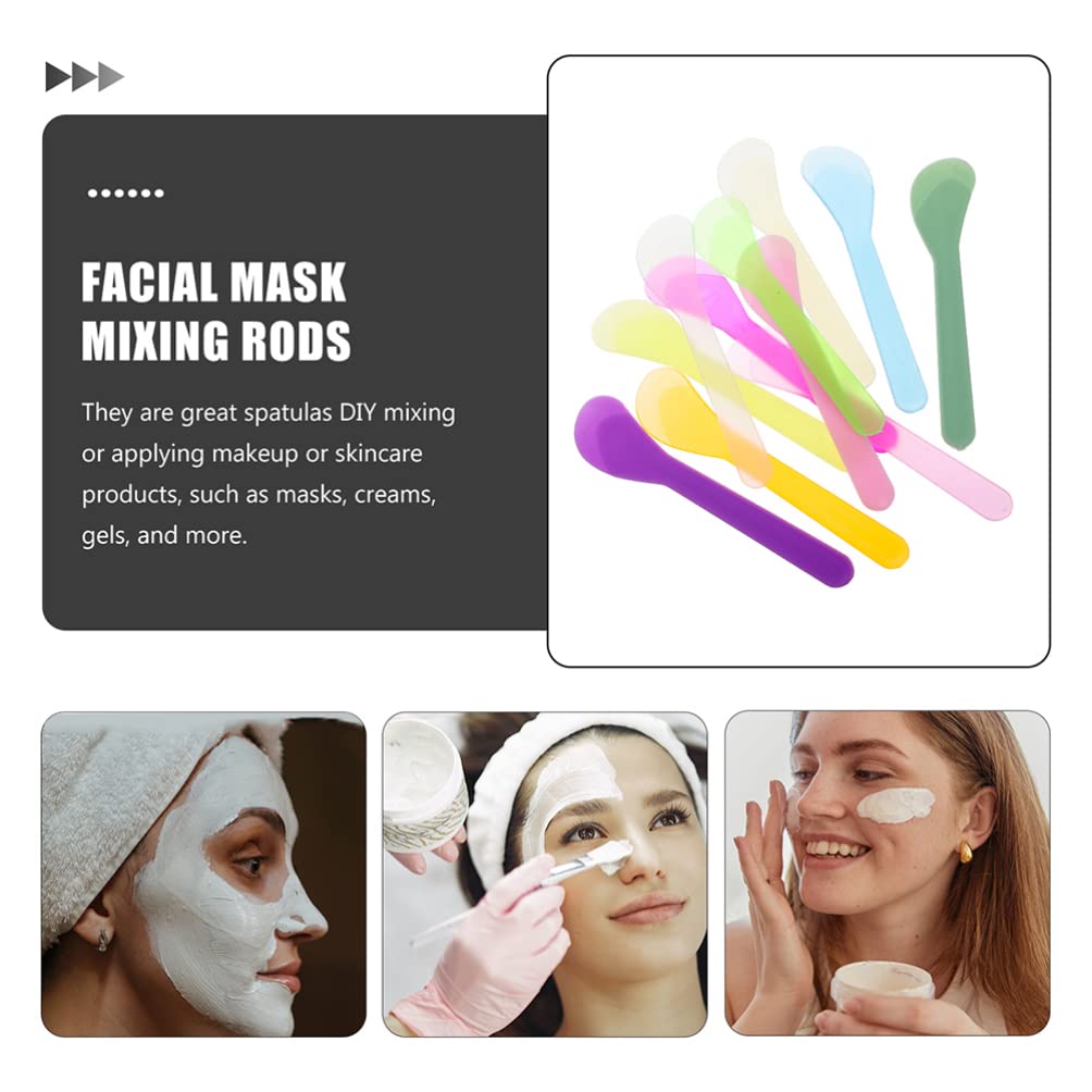 150pcs Disposable Mask Applicator Sticks - Plastic Facial Mask Spoons & Cream Scrapers for Professional Beauty Salon, DIY Skincare, Home Spa - Face Mask Spatulas, Cosmetic Tools, Lotion Applicators
