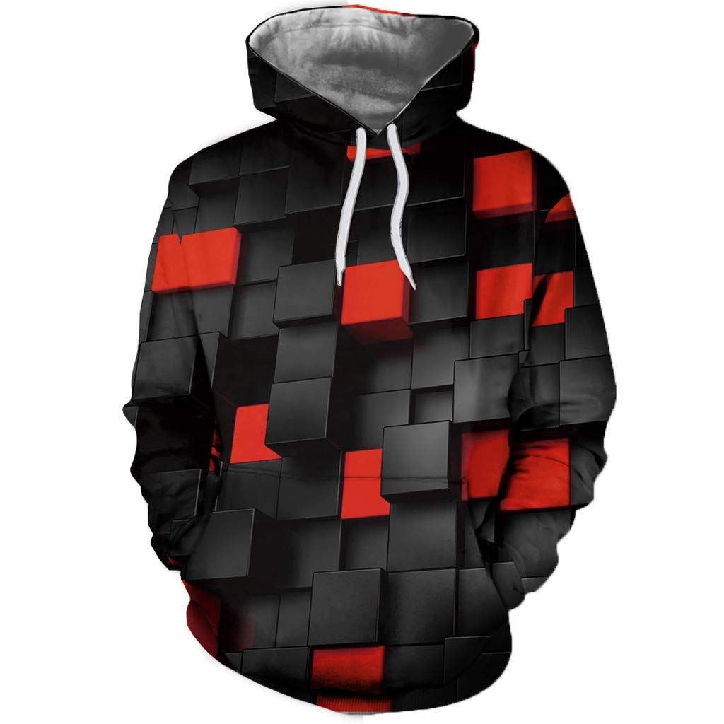 3D Printed Men's Long Sleeve Hoodie Sweatshirt - Spring & Fall Fashion Top | Casual Wear, Street Style, Outdoor Activities