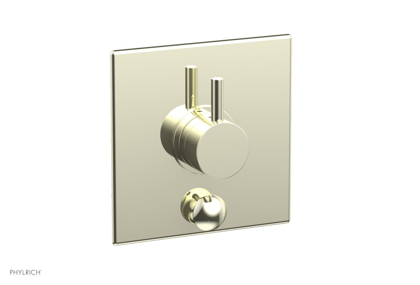 BASIC II Pressure Balance Shower Plate with Diverter and Handle Trim Set 4 203 - Chrome Finish for Bathroom & Shower Installation - Perfect for Home Renovation and Modern Bathroom Upgrades