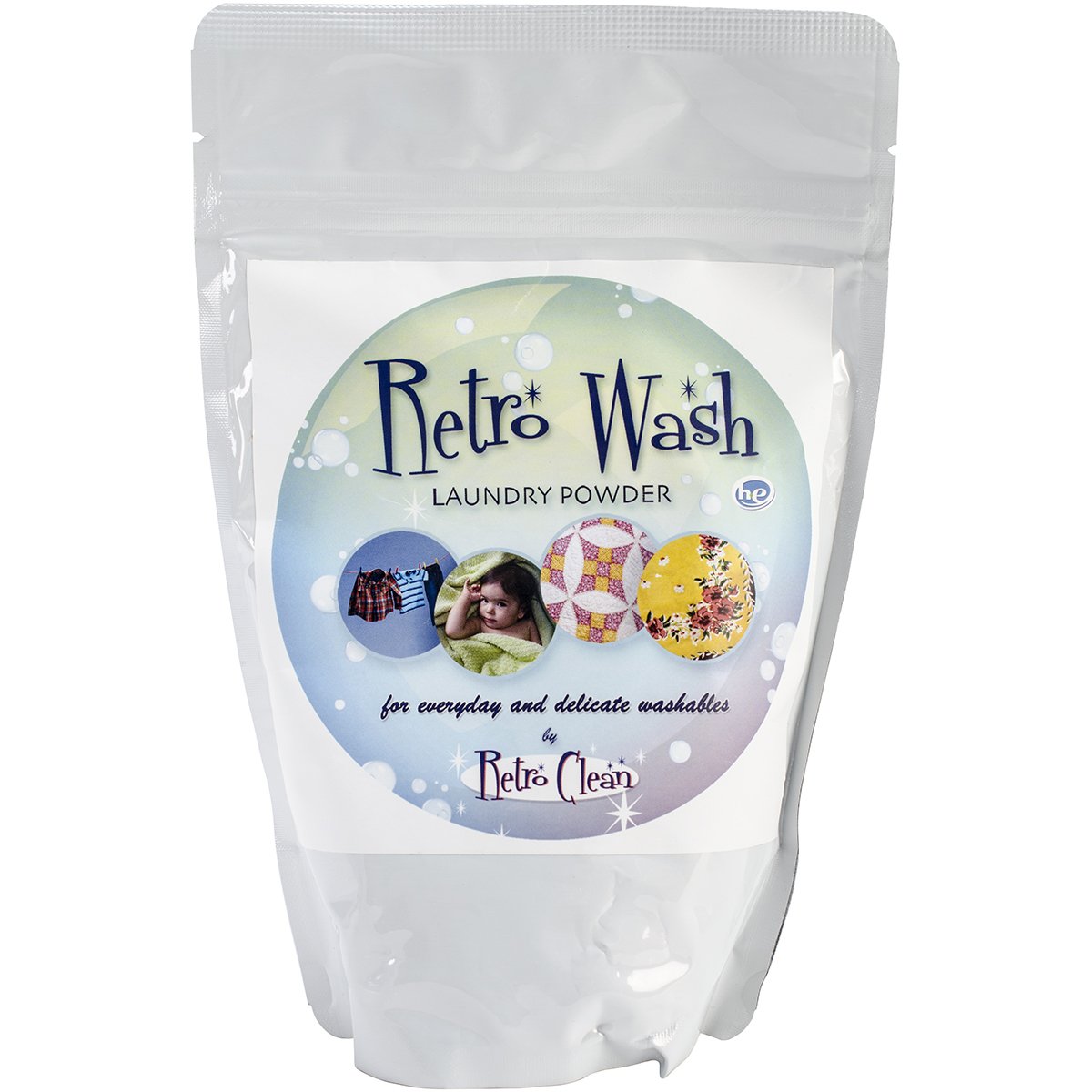 Retro Clean Retro Wash Laundry Powder - 1lb (16 oz) Delicate Fabric Detergent for Vintage Clothing & Quilts - Gentle Cleaning for Antique Textiles, Handmade Crafts & Heirloom Fabrics