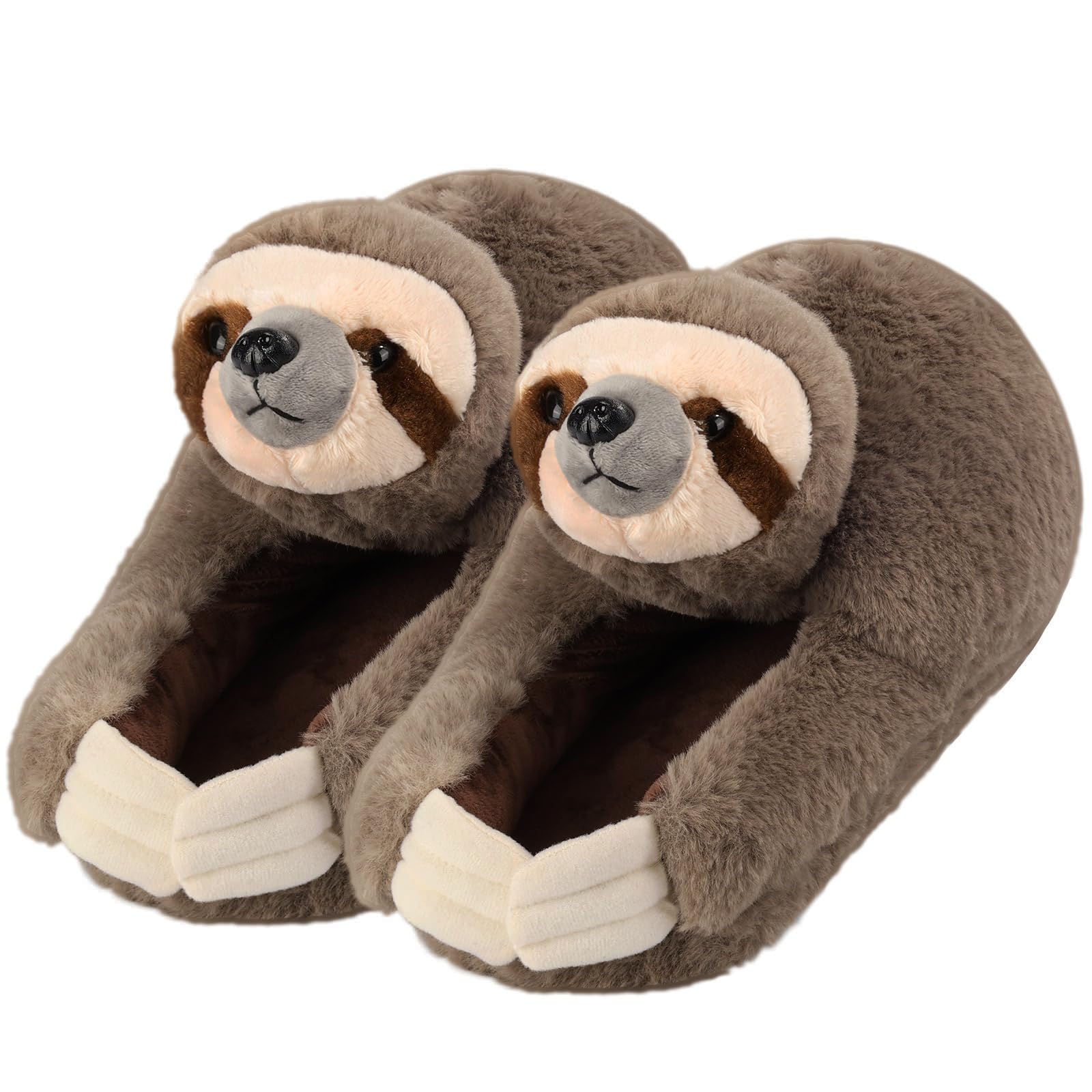 Funny Animal Slippers for Women - Cute Cartoon Fluffy House Slippers with Soft Memory Foam, Cozy Cotton Indoor Slides | Perfect Birthday Gift & Lounge Wear for Women at Home