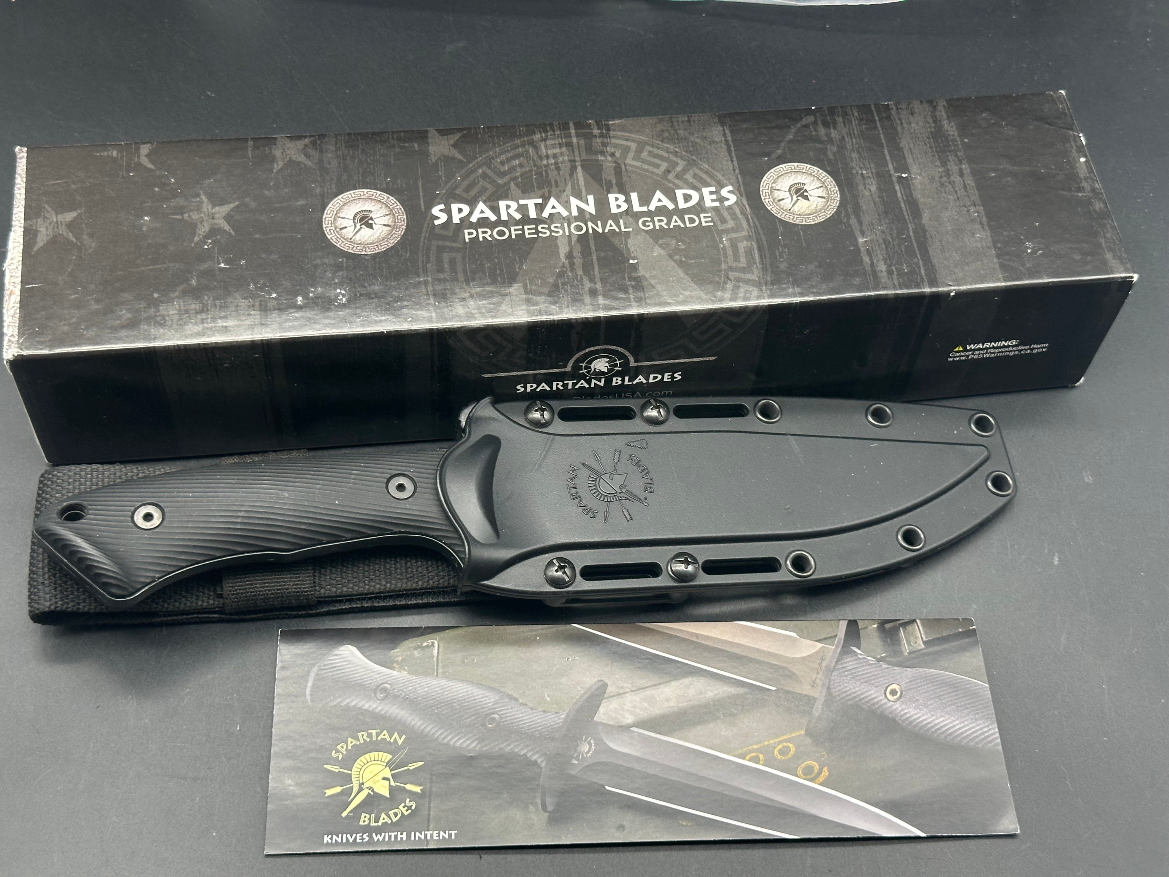 Spartan Blades Harsey Fighter Fixed Blade Knife - 6.1