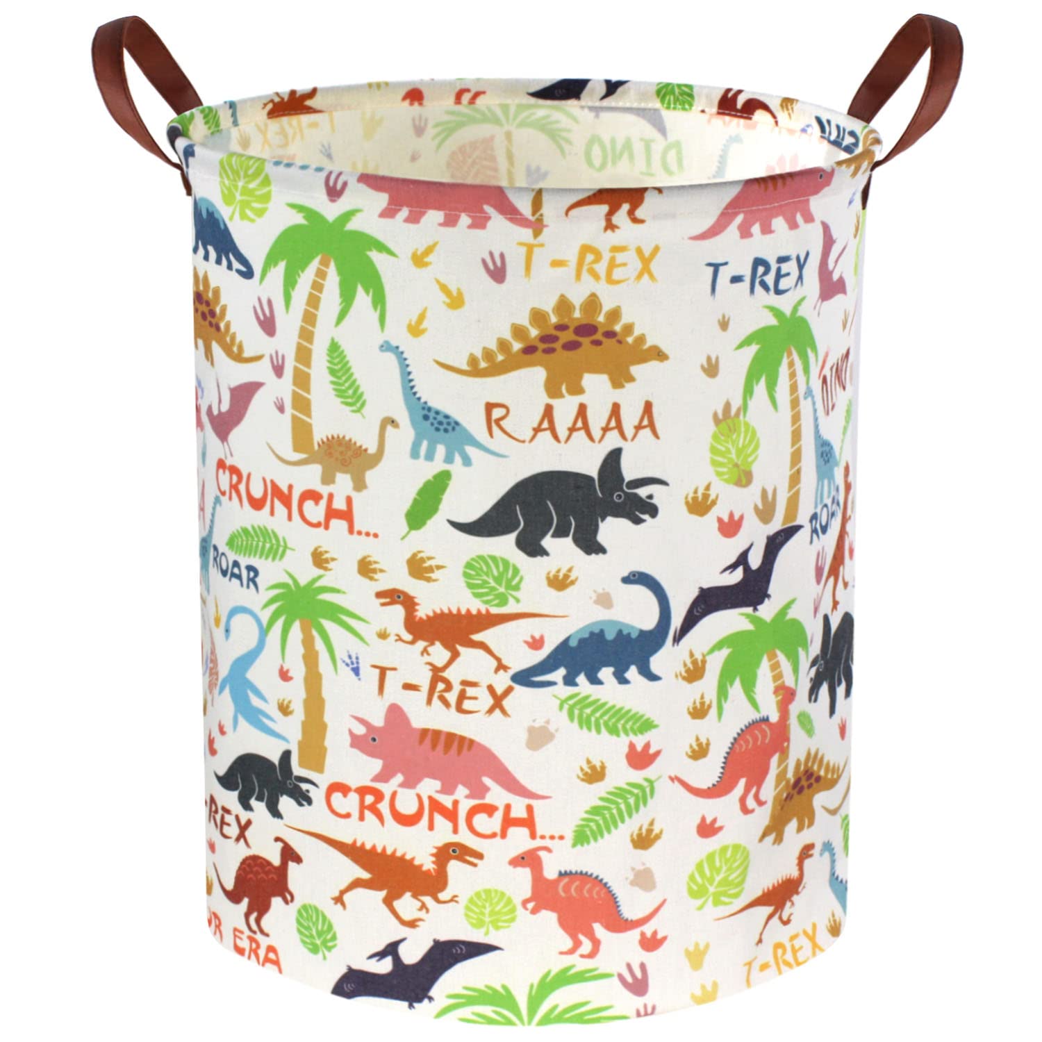 Large Storage Baskets for Nursery & Home - Collapsible Laundry Hamper, Toy Organizer Bin with Dinosaur Design | Perfect for Baby Clothes, Toys & Home Decor Organization