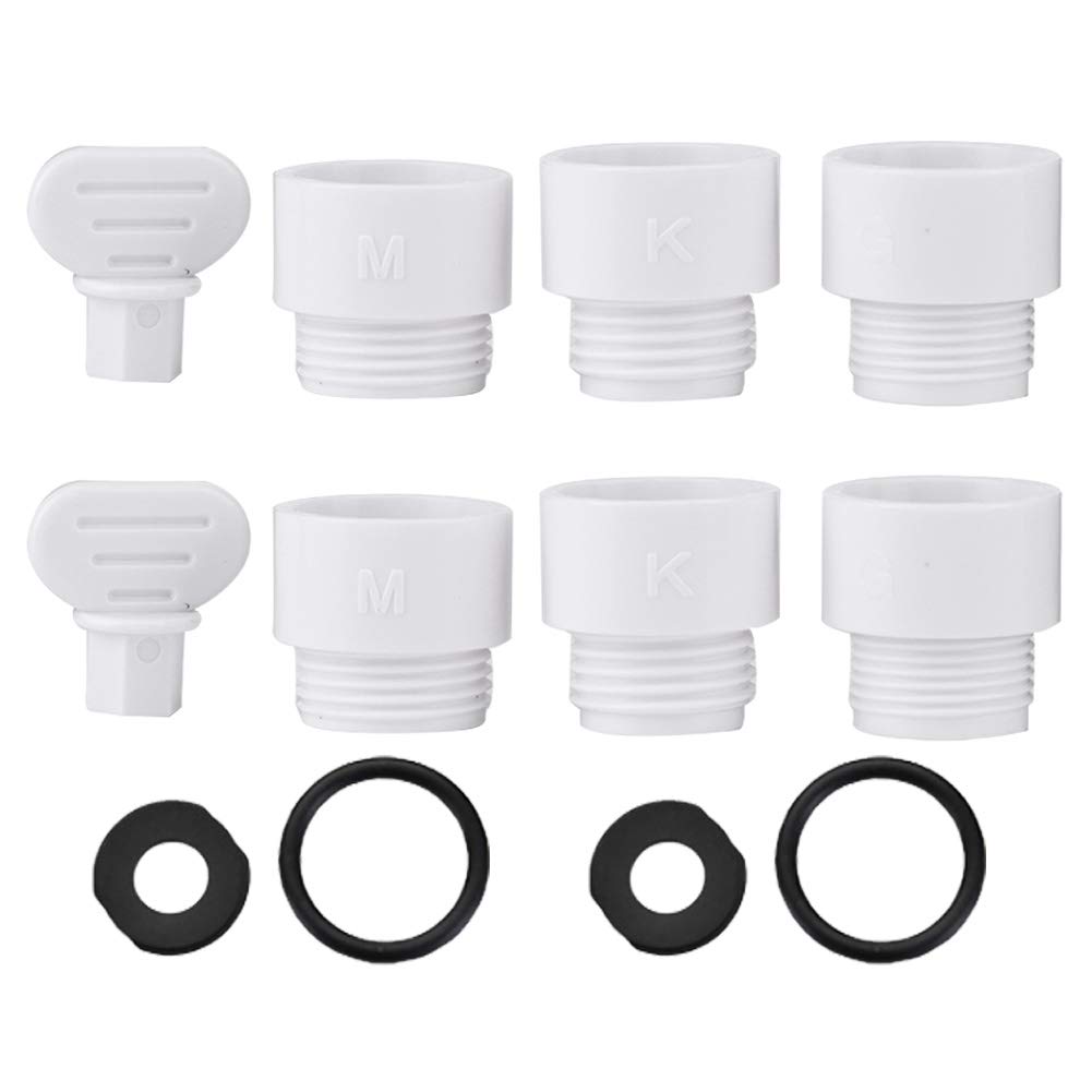 ABS Shower Adapter KMG Connector - 1/2 Inch G Thread Shower Hose Converter for Handheld Shower Heads - Universal Bathroom Plumbing Accessory for Shower Systems, Faucets & Sprayers - Perfect for Home Renovation & RV Upgrades