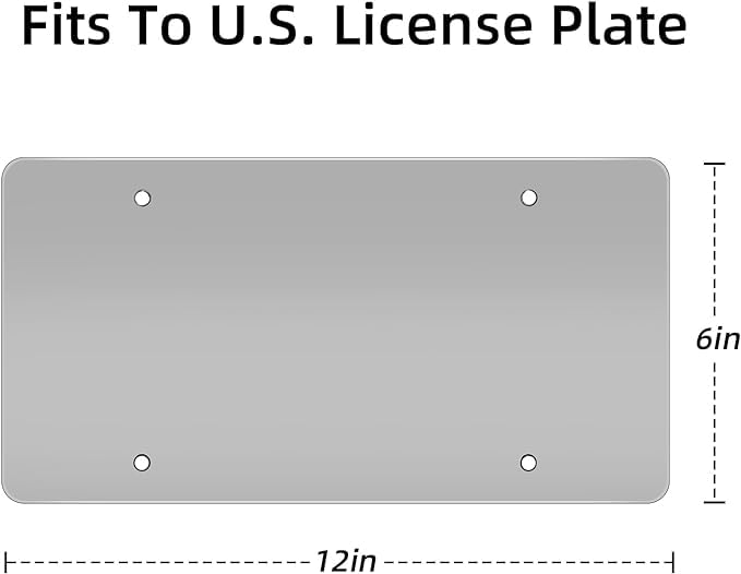 Premium USA-Made Transparent Nanotechnology Reflective License Plate Frame - Durable License Plate Protector Cover (1PC) - Protect Your Vehicle Tag from Damage & Theft - Ideal for Cars, Trucks & SUVs