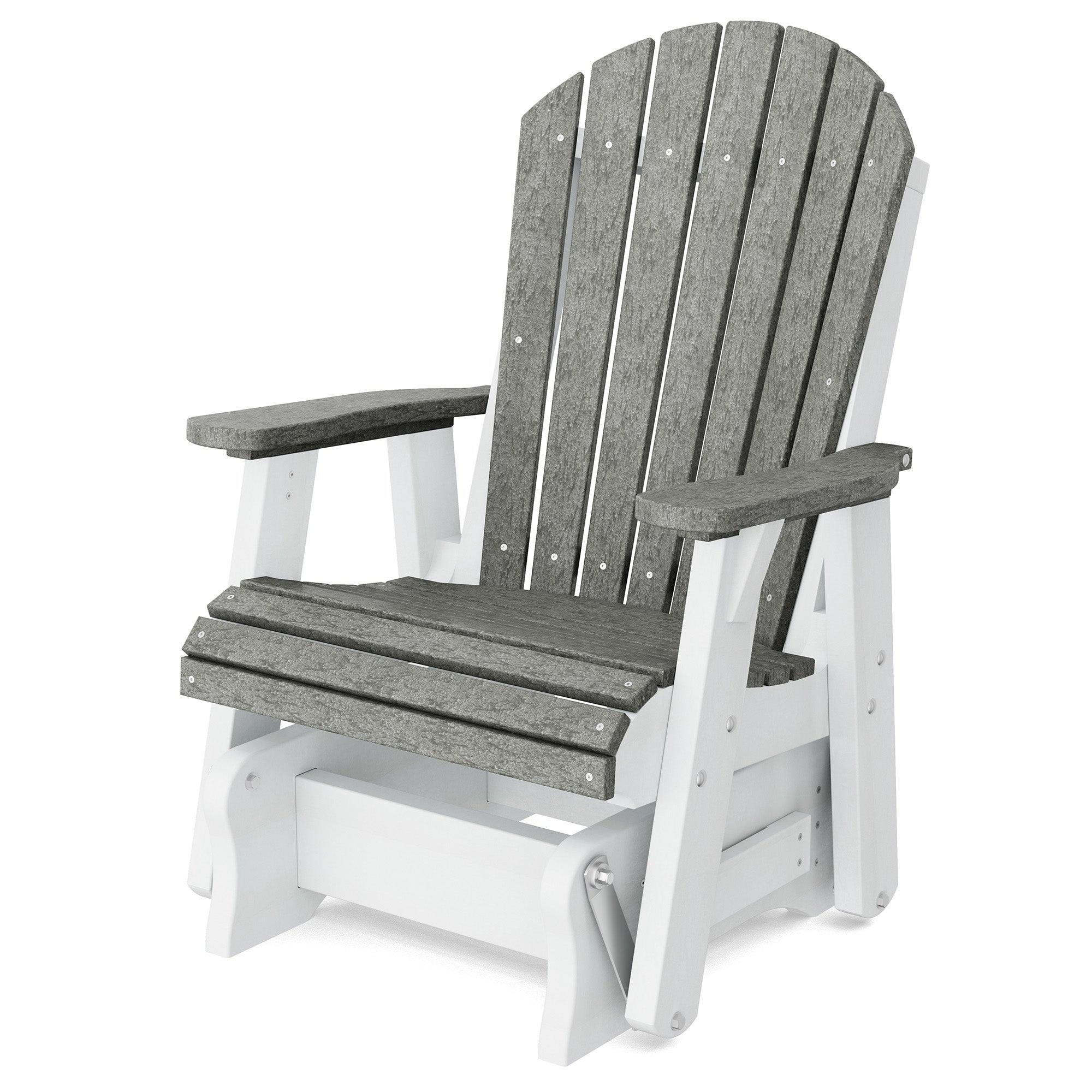 Heritage Single Glider Rocking Chair - Classic Wooden Nursery Glider for Baby Room, Breastfeeding & Relaxation - Perfect for Nurseries, Bedrooms & Living Rooms