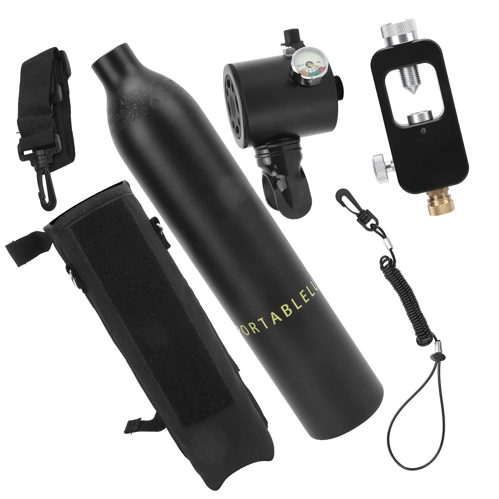Germerse Professional Diving Oxygen Cylinder 100L - 0.5L Scuba Tank for Certified Divers | High Capacity Oxygen Supply for Deep Sea Diving, Spearfishing & Underwater Exploration