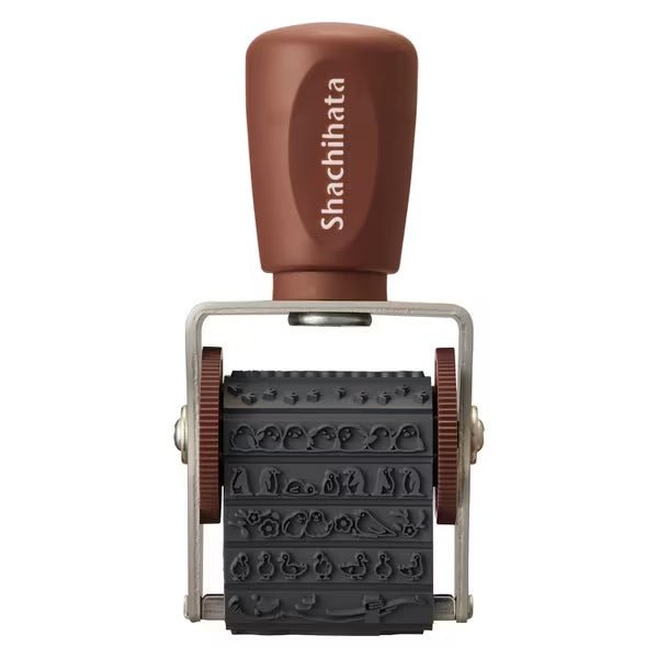 Rotating Decoration Stamp - Shachihata Self-Inking Stamp for Crafts, DIY Projects & Office Use - Perfect for Scrapbooking, Card Making & Document Signing