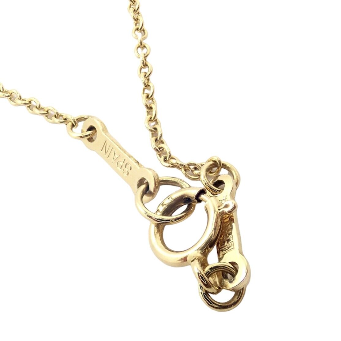Tiffany & Co 18k Yellow Gold Rectangle Concave Disc ID Necklace - Elegant Personalized Jewelry for Women - Perfect for Gifts, Anniversaries & Special Occasions