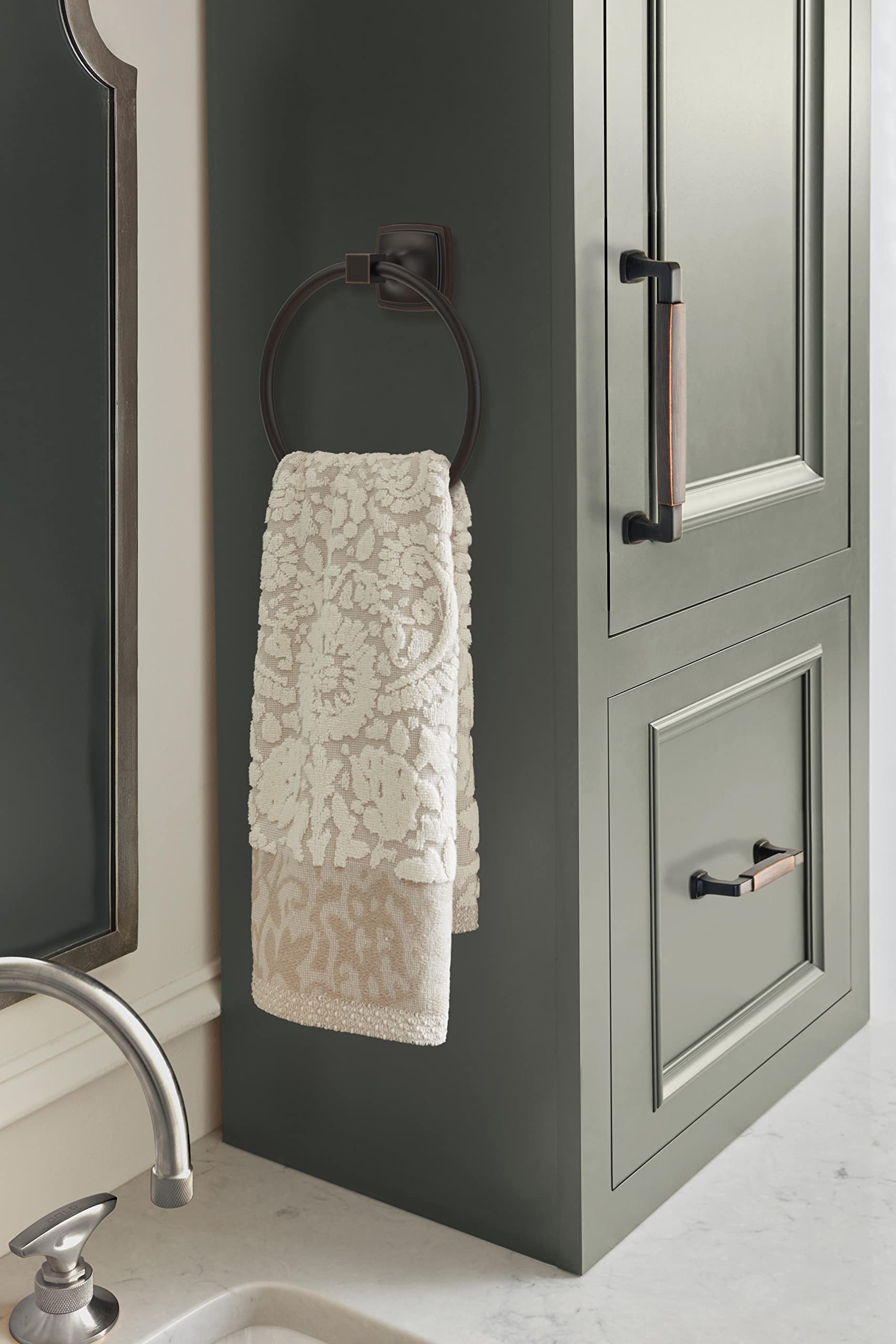 Amerock Oil Rubbed Bronze Towel Ring - 7-9/16