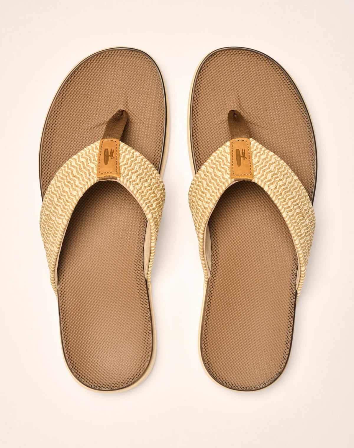 Johnnie-O Boardwalk Woven Sandals for Men - Comfortable Beach & Casual Summer Shoes - Perfect for Poolside, Vacation, and Outdoor Activities