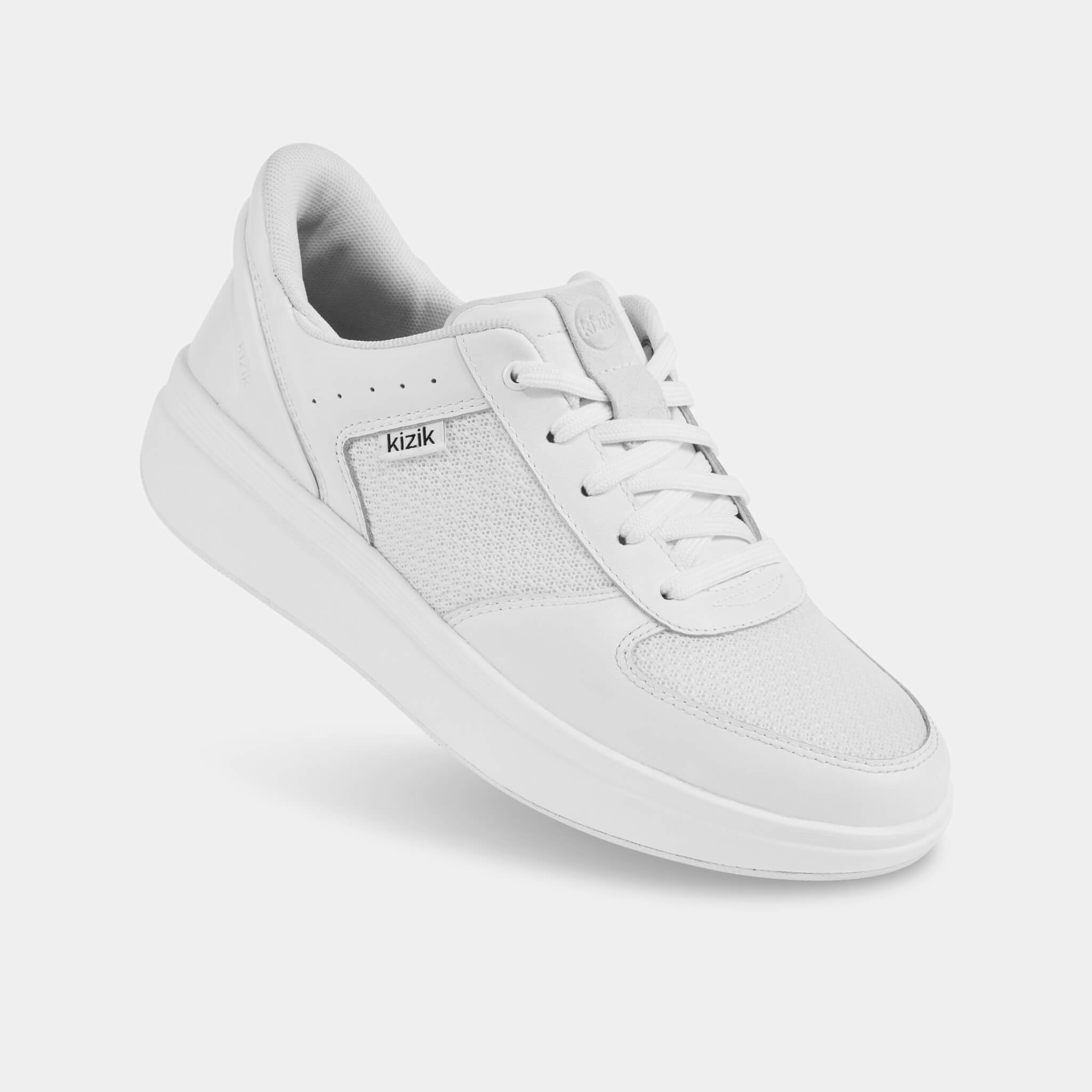 Women's Brisbane White Sneakers - Comfortable Casual Shoes for Walking, Running & Everyday Wear