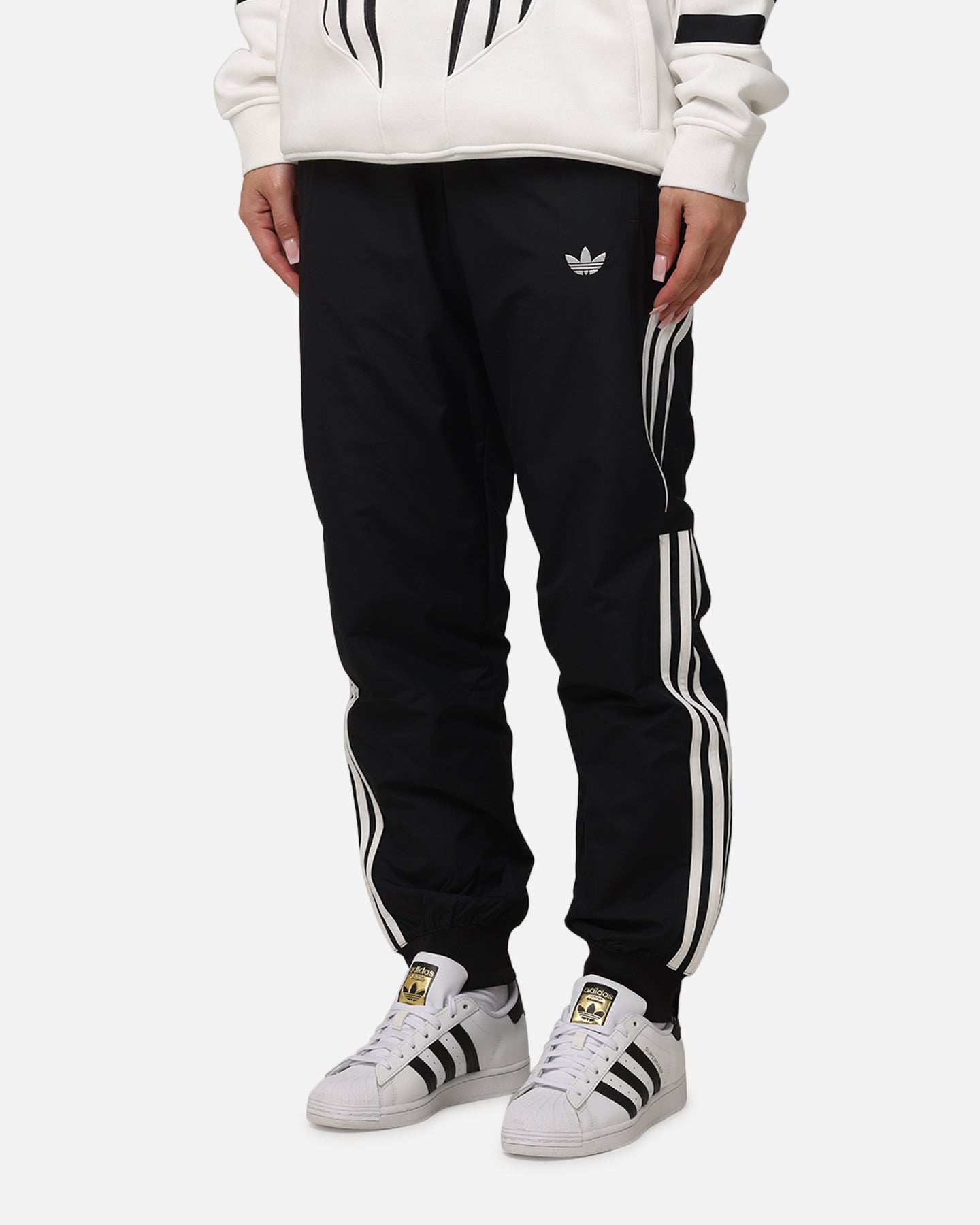 Adidas Q3 Atlanta Track Pants for Men - Black Athletic Joggers with Comfort Fit for Running, Workout & Casual Wear