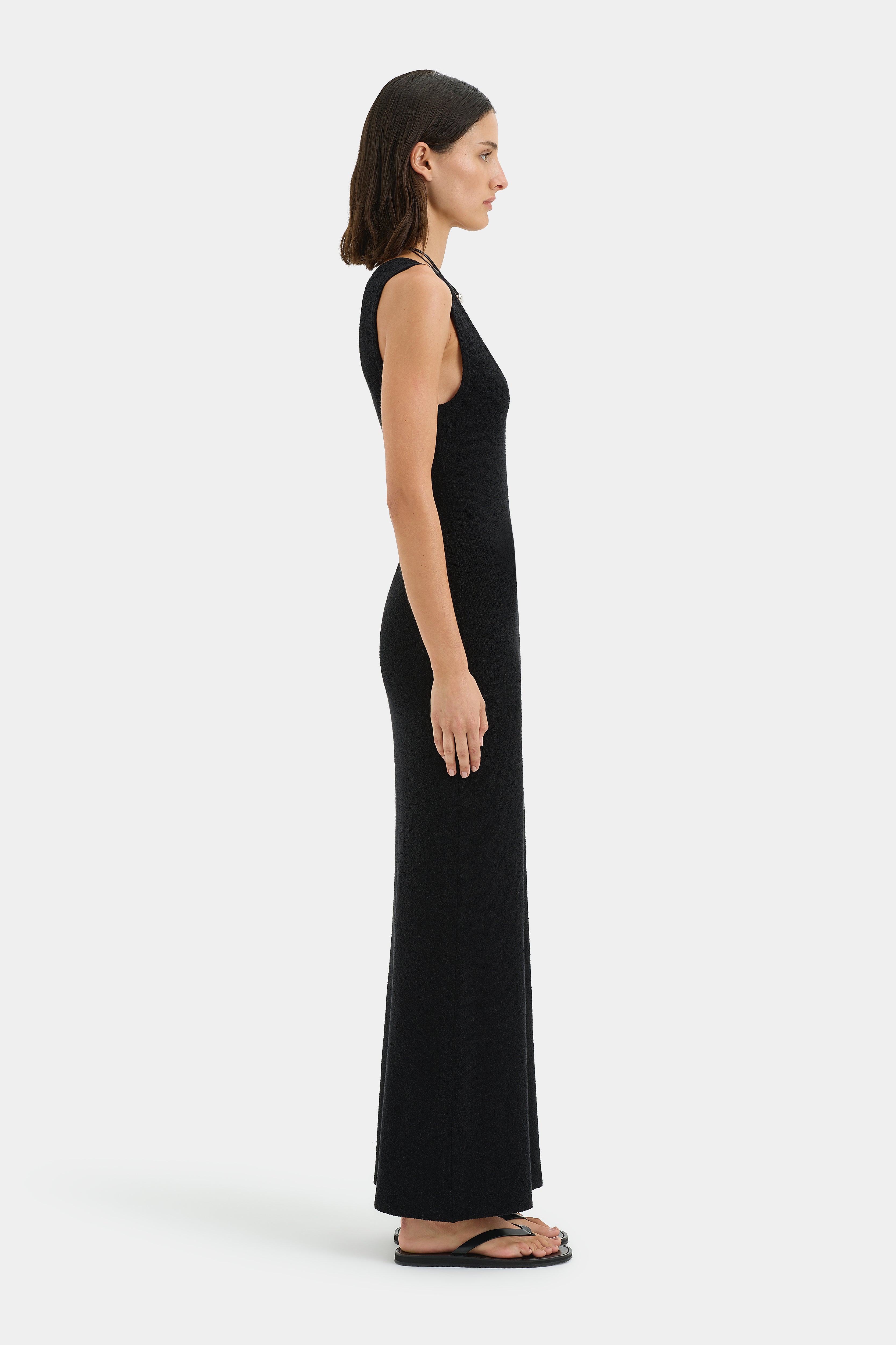Chiara Scoop Neck Dress - Women's Elegant Flowy Midi Dress for Casual Wear, Date Night & Summer Outfits