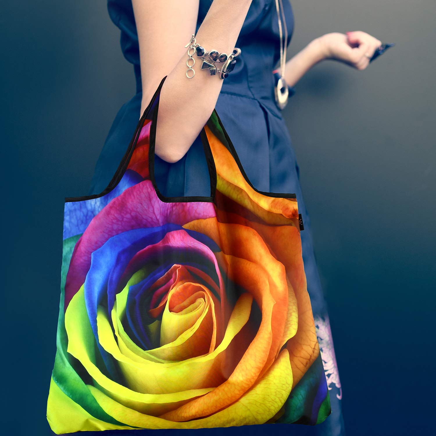 Eco-Friendly Jumbo Reusable Shopping Bags - Large Fashionable Grocery Tote for Women & Men - Perfect for Groceries, Beach Trips & Farmers Market
