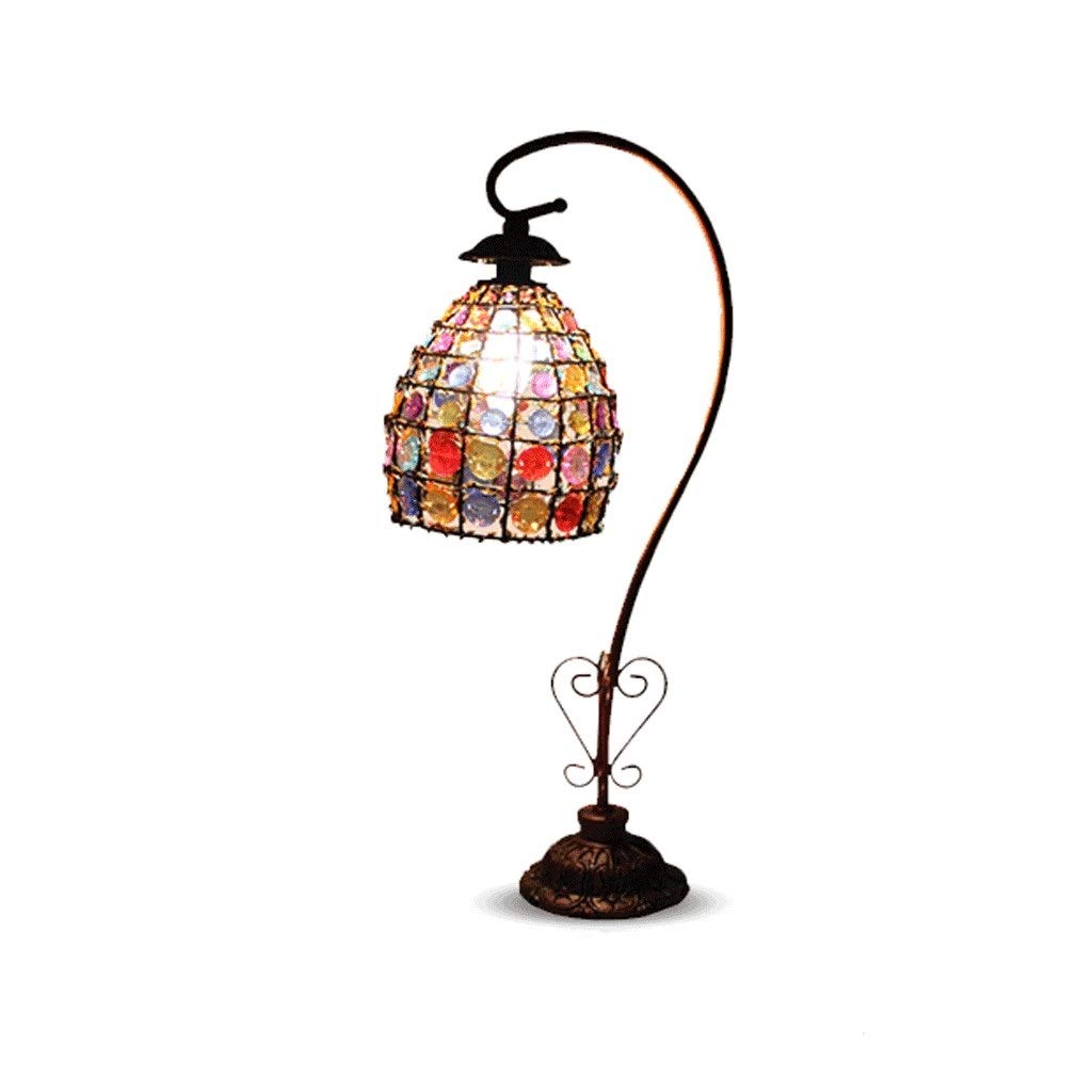 BAIJAC Retro LED Table Lamp - Dimmable Bedside Nightstand Lamp for Bedroom, Cafe & Restaurant Decor with 2 Switch Modes | Perfect for Reading, Ambience & Night Lighting (Dimmer Switch)
