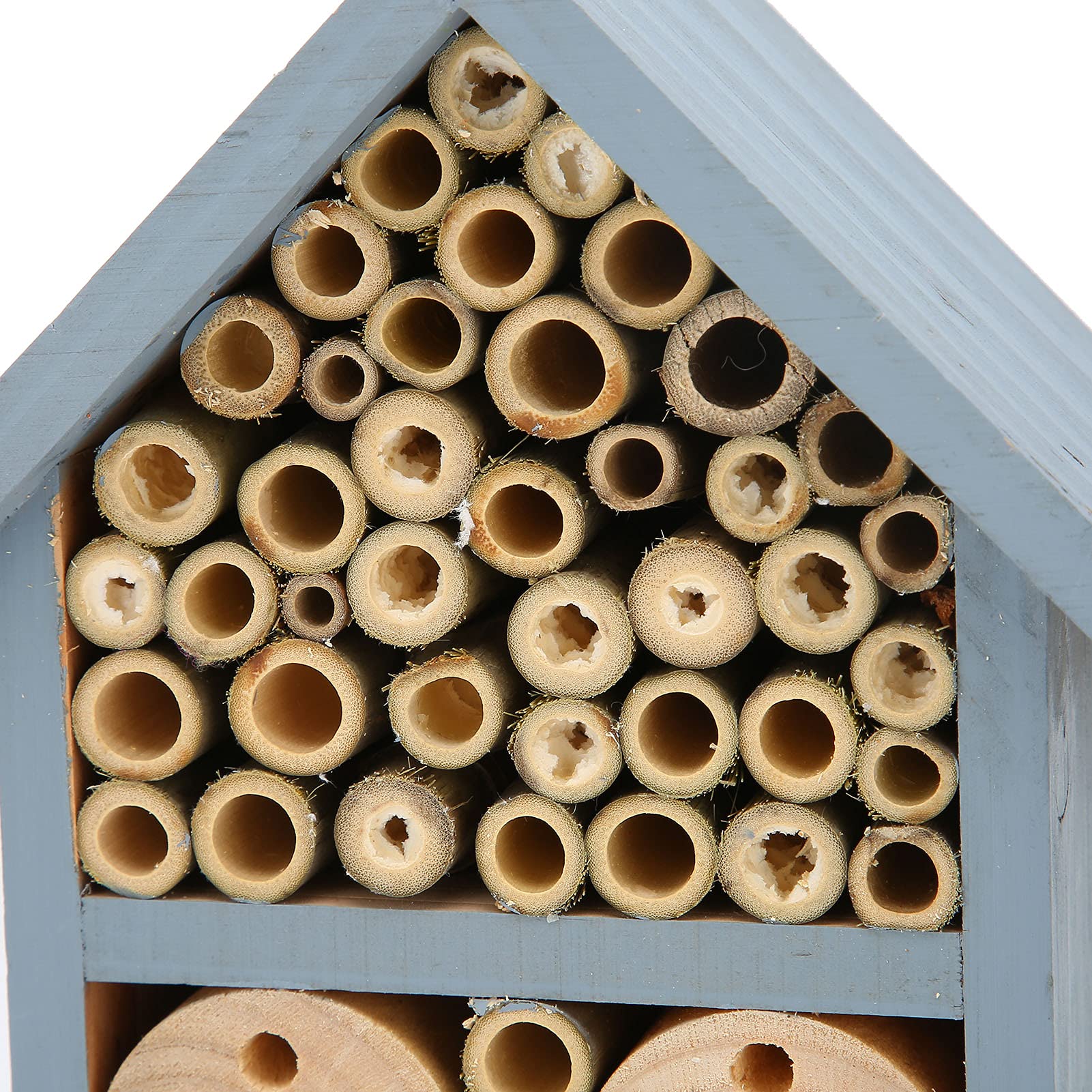 Waterproof Bee House for Garden - Natural Wooden Bee Hotel Attracts Butterflies & Pollinators | Perfect for Outdoor Gardens, Backyards & Eco-Friendly Landscaping