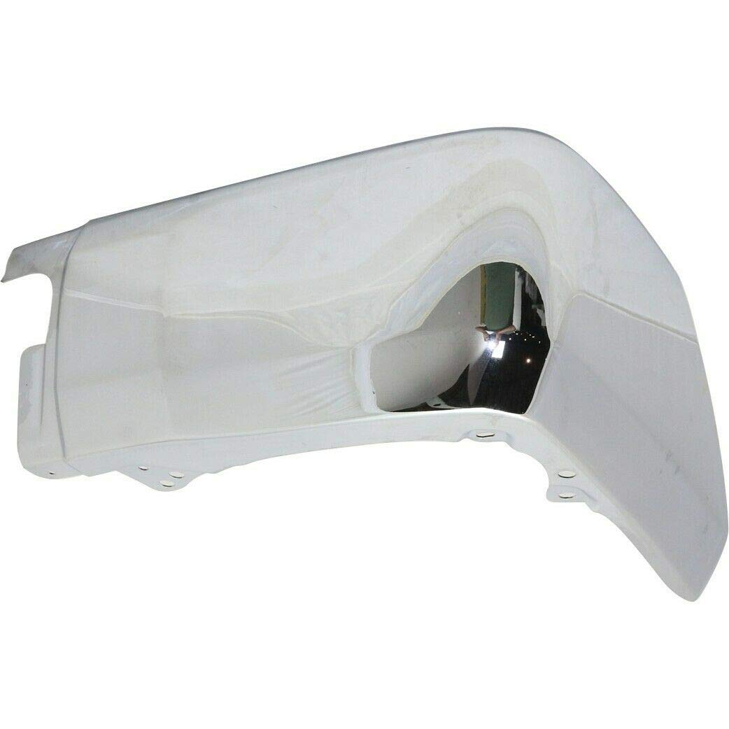 2014-2021 Toyota Tundra Right Rear Bumper End - Chrome Steel Extension Without Park Assist Sensor Holes (Part #TO1105123) | Perfect for Off-Road Protection & Vehicle Customization