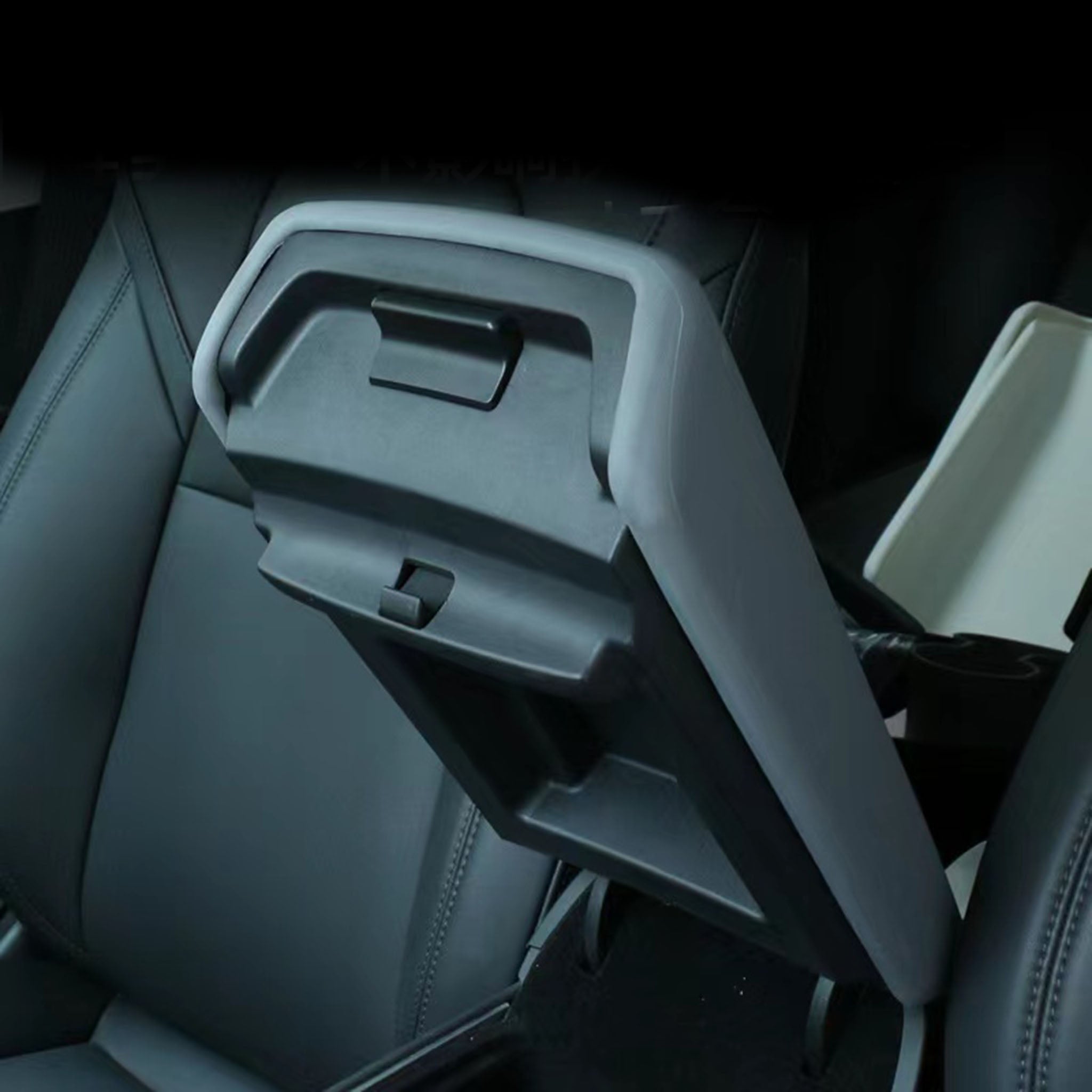 Premium Armrest Box Cover for Tesla Model 3 & Model Y - Soft PU Leather Center Console Organizer - Perfect for Storage Protection & Interior Upgrade (2017-2023 Models) - Ideal for Road Trips & Daily Commuting