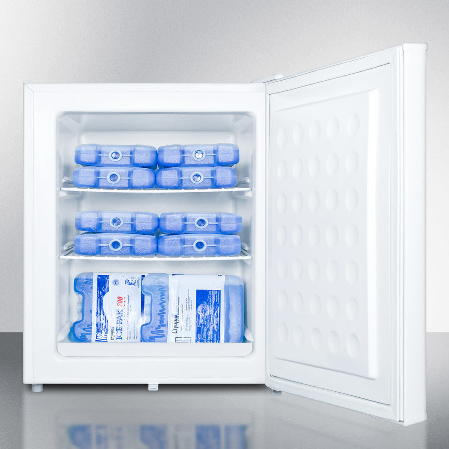 Accucold FS30L7MED Compact All Freezer - 1.1 Cu Ft Energy Efficient Upright Freezer with External Thermometer & Lock for Home, Office, or Dorm Use - Perfect for Storing Frozen Foods, Ice Cream, and Meal Prep
