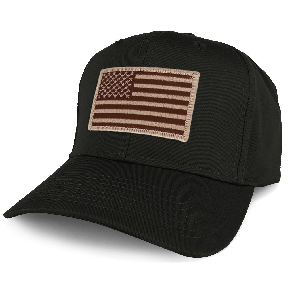 USA Flag Patch Baseball Cap - Oversize Desert Army Crew for Outdoor Adventures