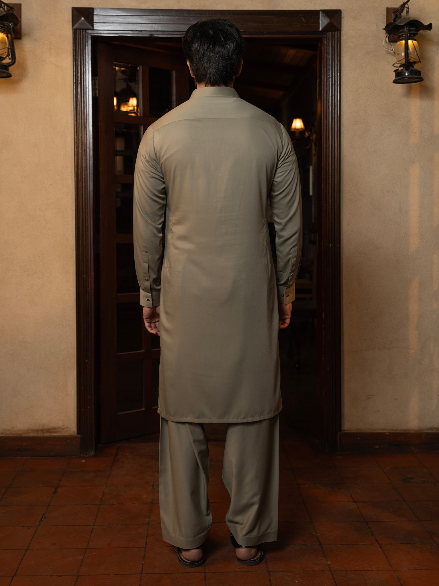 Blended Burberry Grullo Kurta Trouser by J. Junaid Jamshed - Premium Cotton Blend Traditional Pakistani Pants for Men - Perfect for Eid, Weddings & Cultural Events