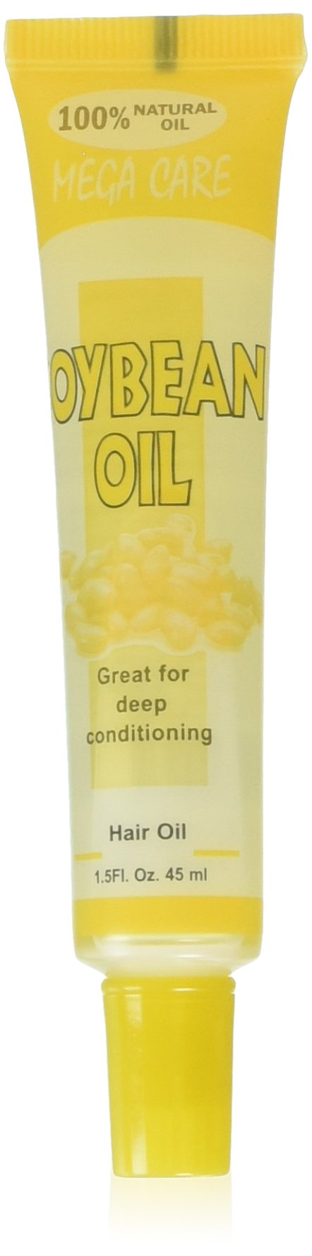 Difeel Mega Care Hair Oil with Soy Oil - 1.4 oz for Deep Conditioning, Frizz Control & Hair Growth - Perfect for Dry, Damaged & Curly Hair Types