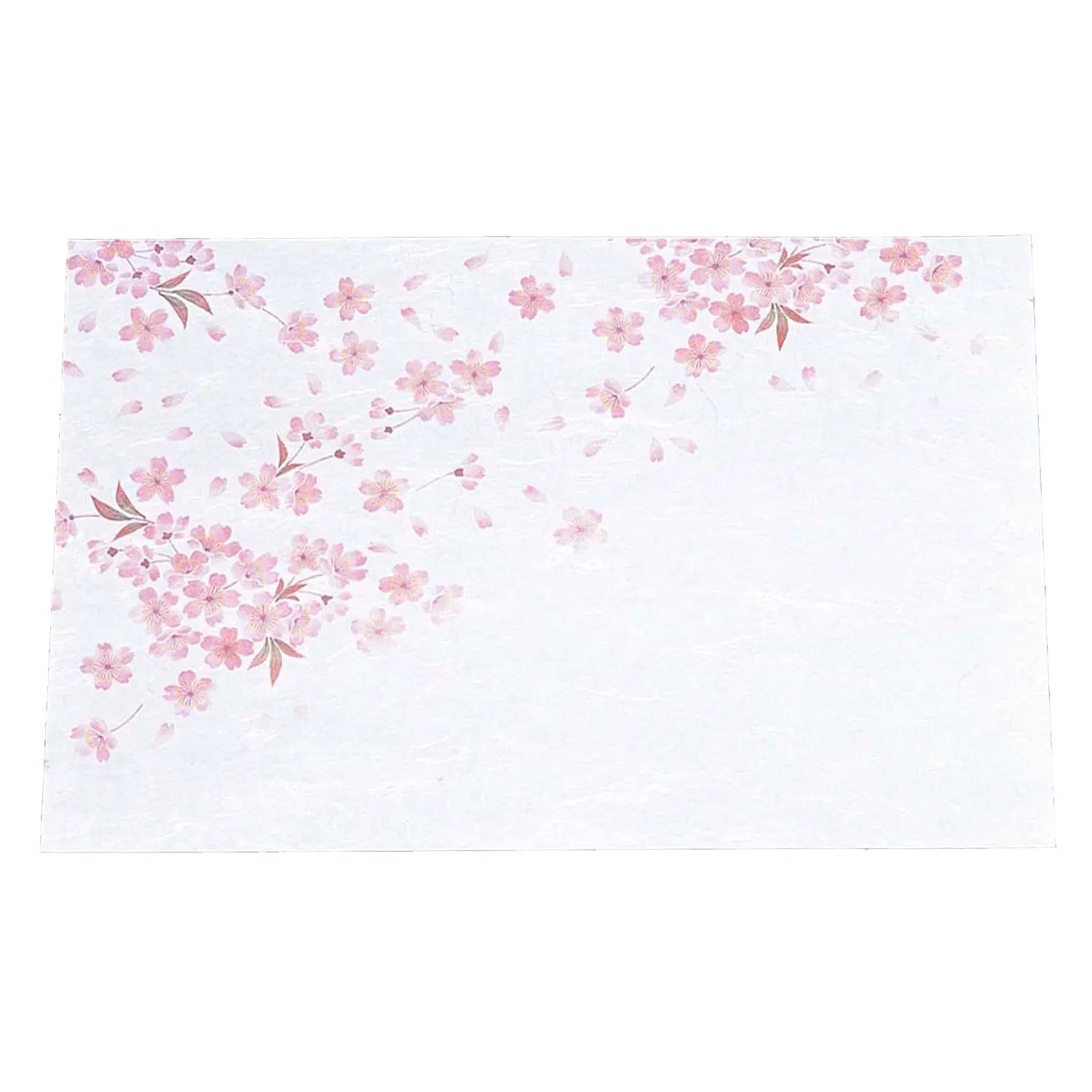 Artec Washi Paper Flower Placemats - 100pcs Sakura Design for Table Decor, Wedding Centerpieces & Japanese Tea Ceremony