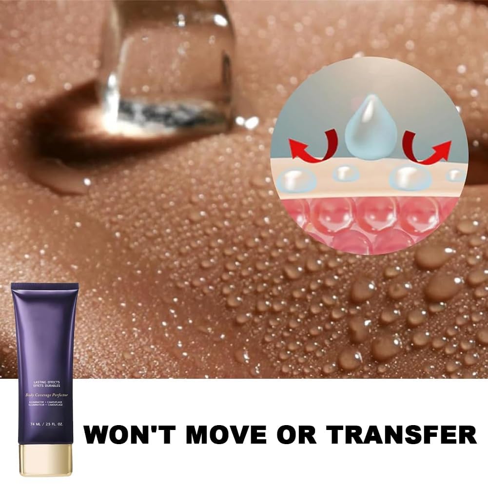 Waterproof Full Coverage Makeup Concealer & Body Concealer Lotion - Long Lasting Cover Up for Face & Body | Perfect for Tattoos, Scars, Birthmarks & Special Occasions
