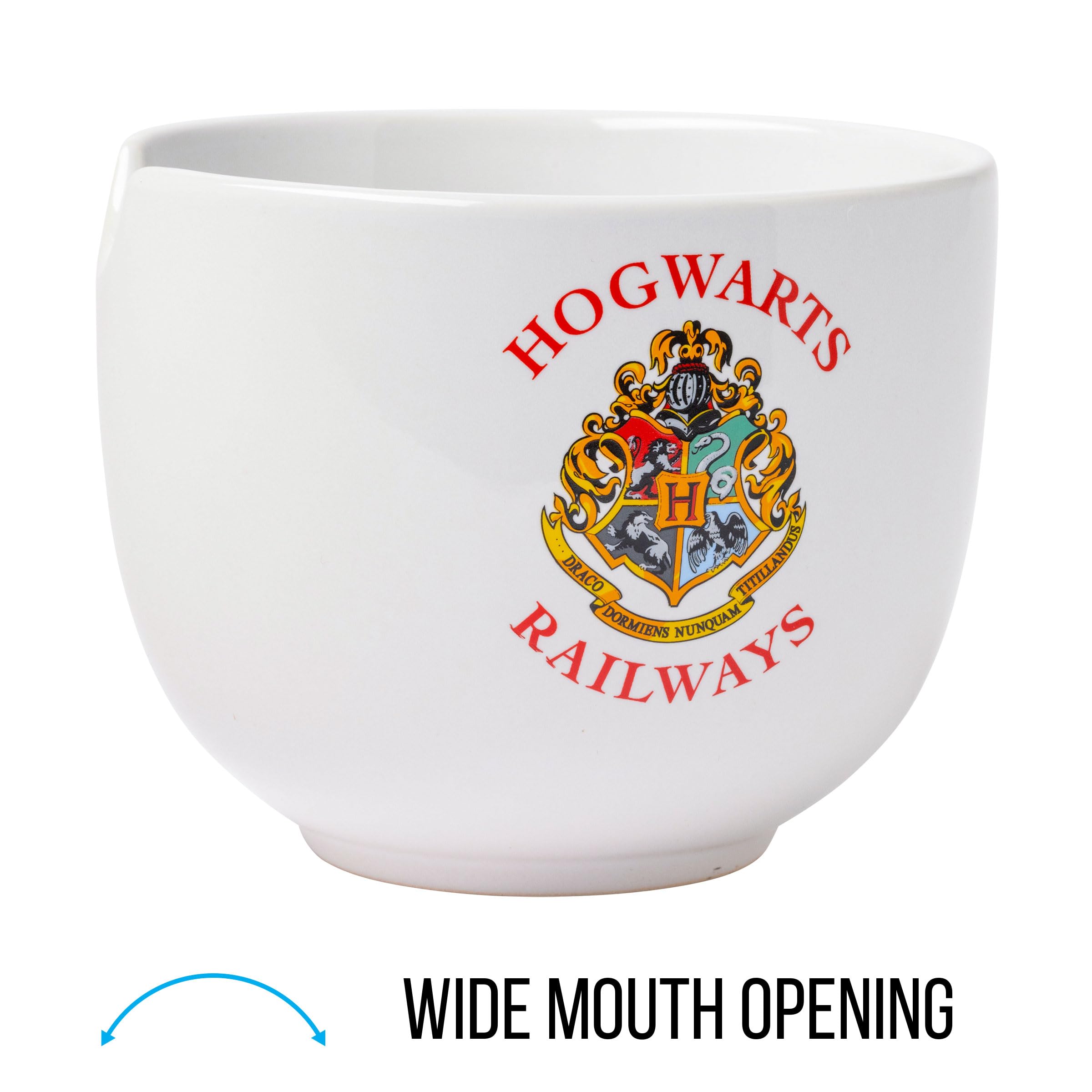 Harry Potter Hogwarts House Crest Ceramic Ramen Bowl Set - 20oz Microwave Safe Noodle & Rice Bowl with Chopsticks - Perfect for Anime Fans, Ramen Lovers & Harry Potter Collectors