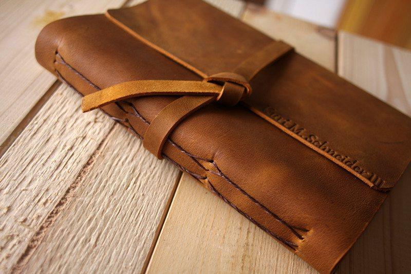 Custom Leather Photo Booth Guest Book - Personalized Wedding Guest Sign In Book - Perfect for Weddings, Anniversaries & Special Events