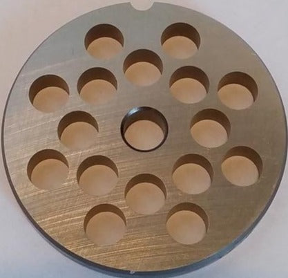 #22 Meat Grinder Plates and Knives Set with Spacer - Heavy Duty Stainless Steel Grinding Discs for Home Kitchen, Butcher Shop & Commercial Use