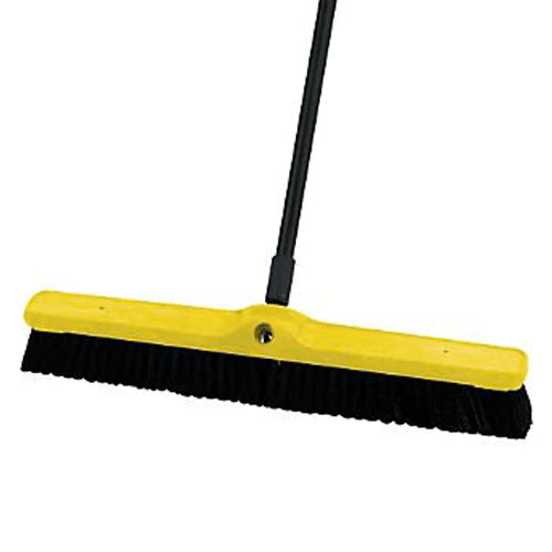Rubbermaid 36-Inch Wide Push Broom - Heavy Duty Commercial Broom for Indoor & Outdoor Cleaning - Ideal for Garages, Driveways, and Sidewalks