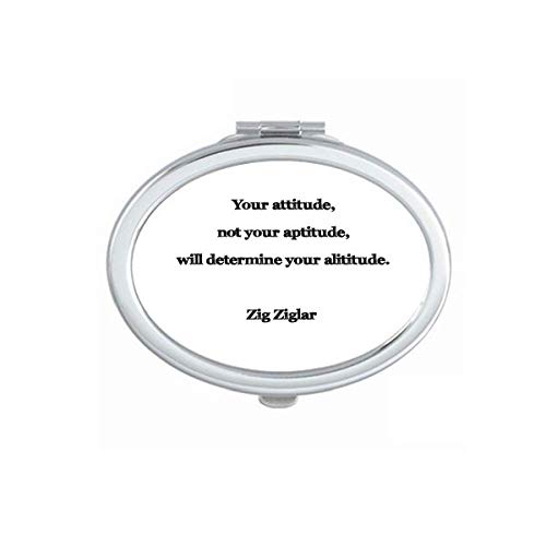 DIYthinker Inspirational Mirror - Portable Foldable Double-Sided Makeup Mirror with Motivational Quote 