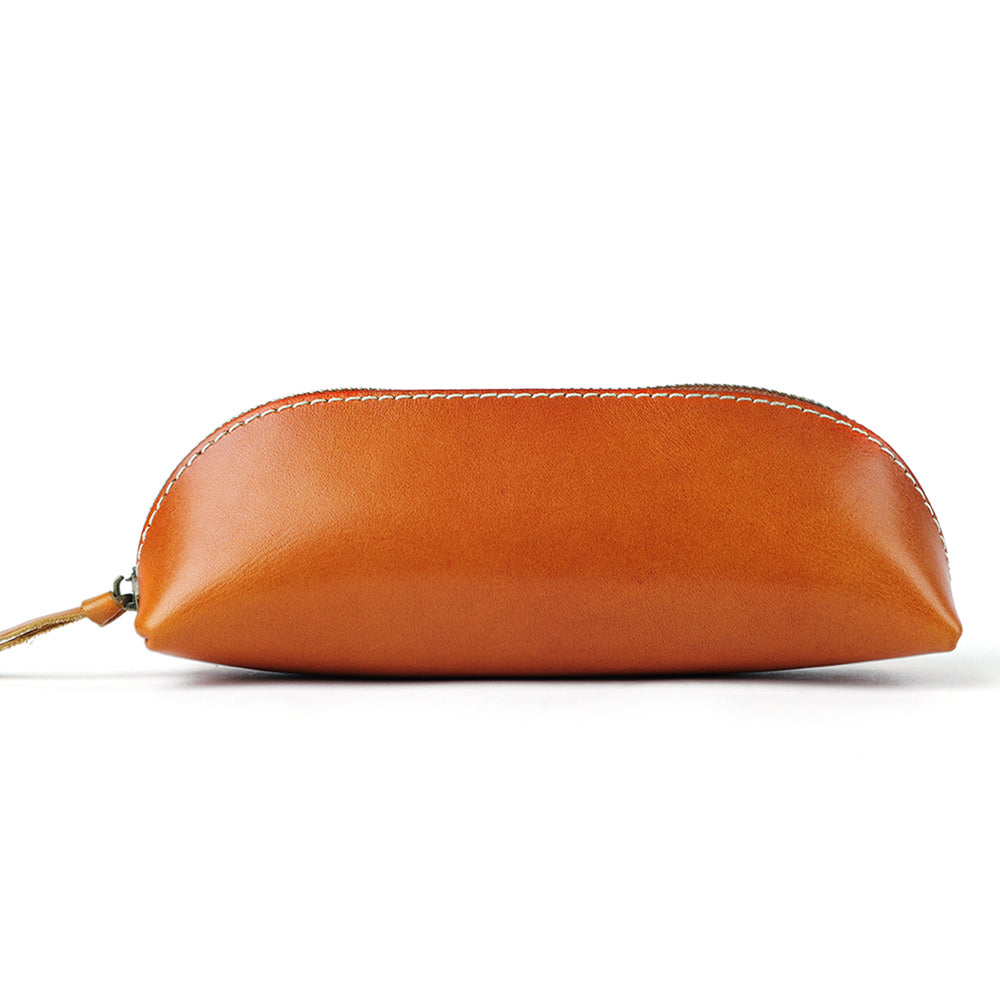 Handmade Unisex Leather Glasses Case & Pen Holder - Premium Eyewear and Writing Accessories Organizer for Travel, Office, and Daily Use