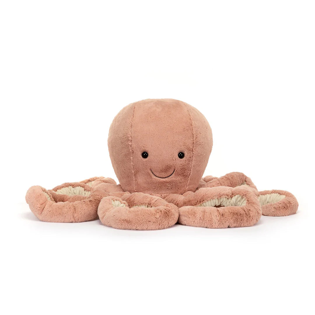 Jellycat Odell Octopus Gigantic Plush Toy - Soft & Cuddly Stuffed Animal for Kids, Nursery Decor, and Gift Ideas