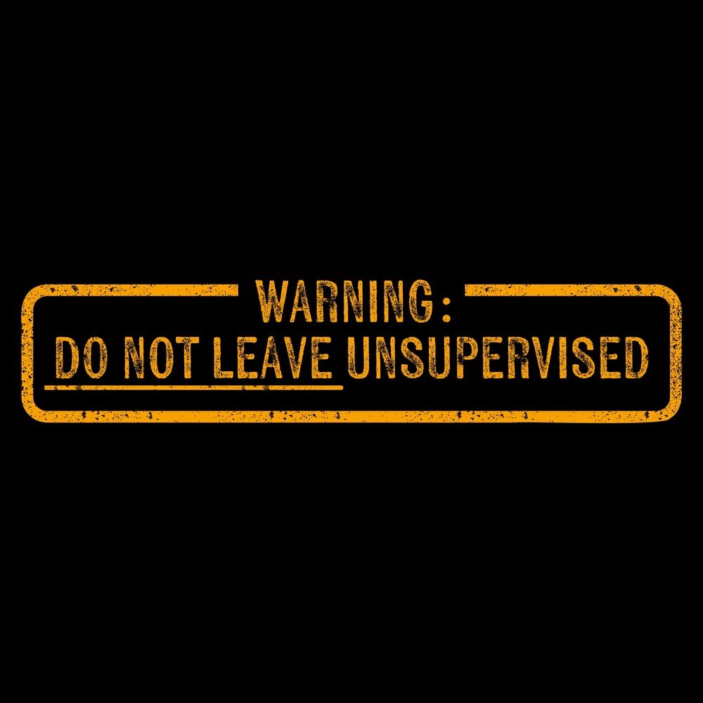 Women's Funny 'Needs Supervision' V-Neck T-Shirt - Black - Perfect for Casual Wear, Gifts & Humorous Outfits