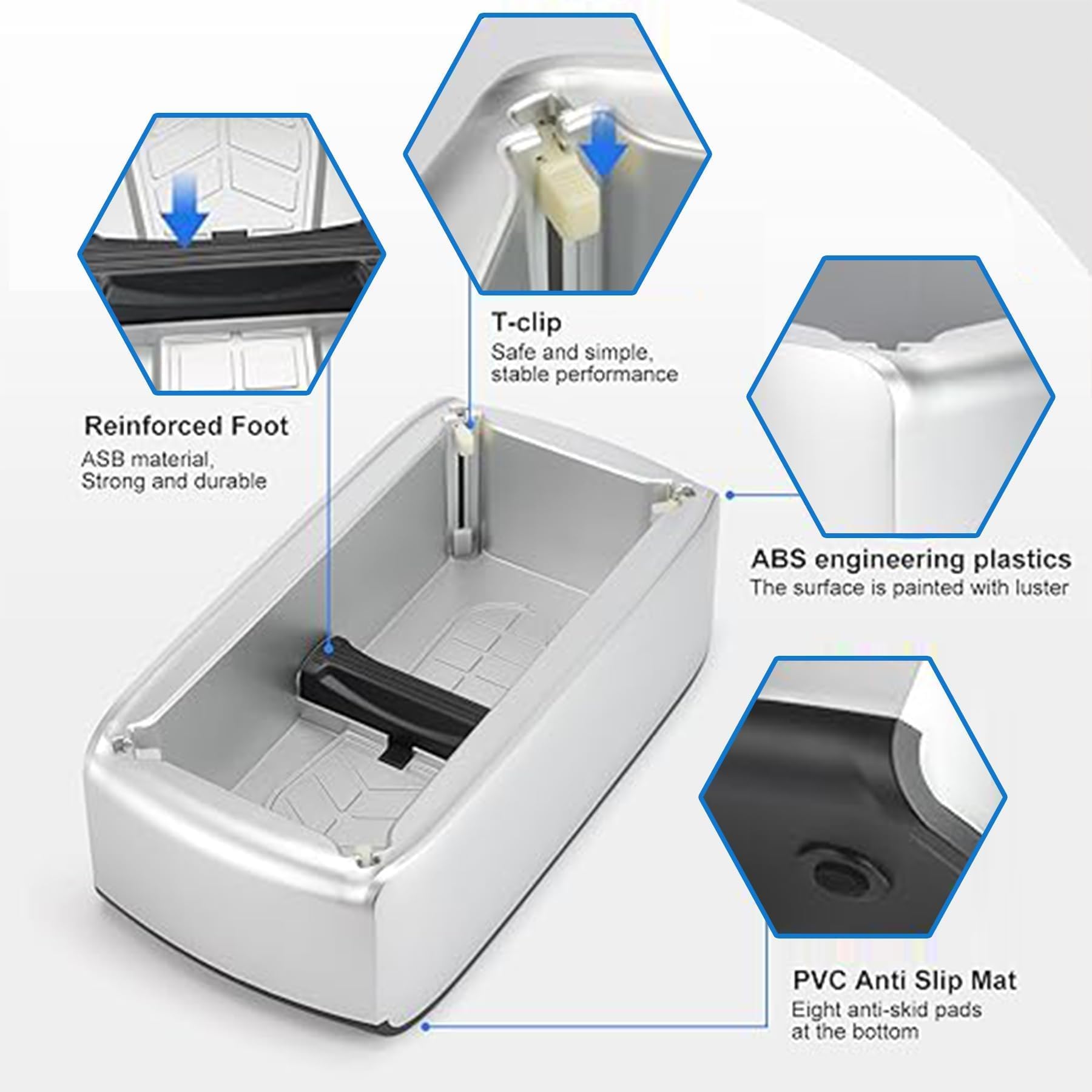 Automatic Shoe Cover Dispenser Machine with 200pcs Disposable Non-Slip Shoe Covers - Blue | For Home, Office, Supermarket, Hospital & Factory Use | Keep Floors Clean & Hygienic