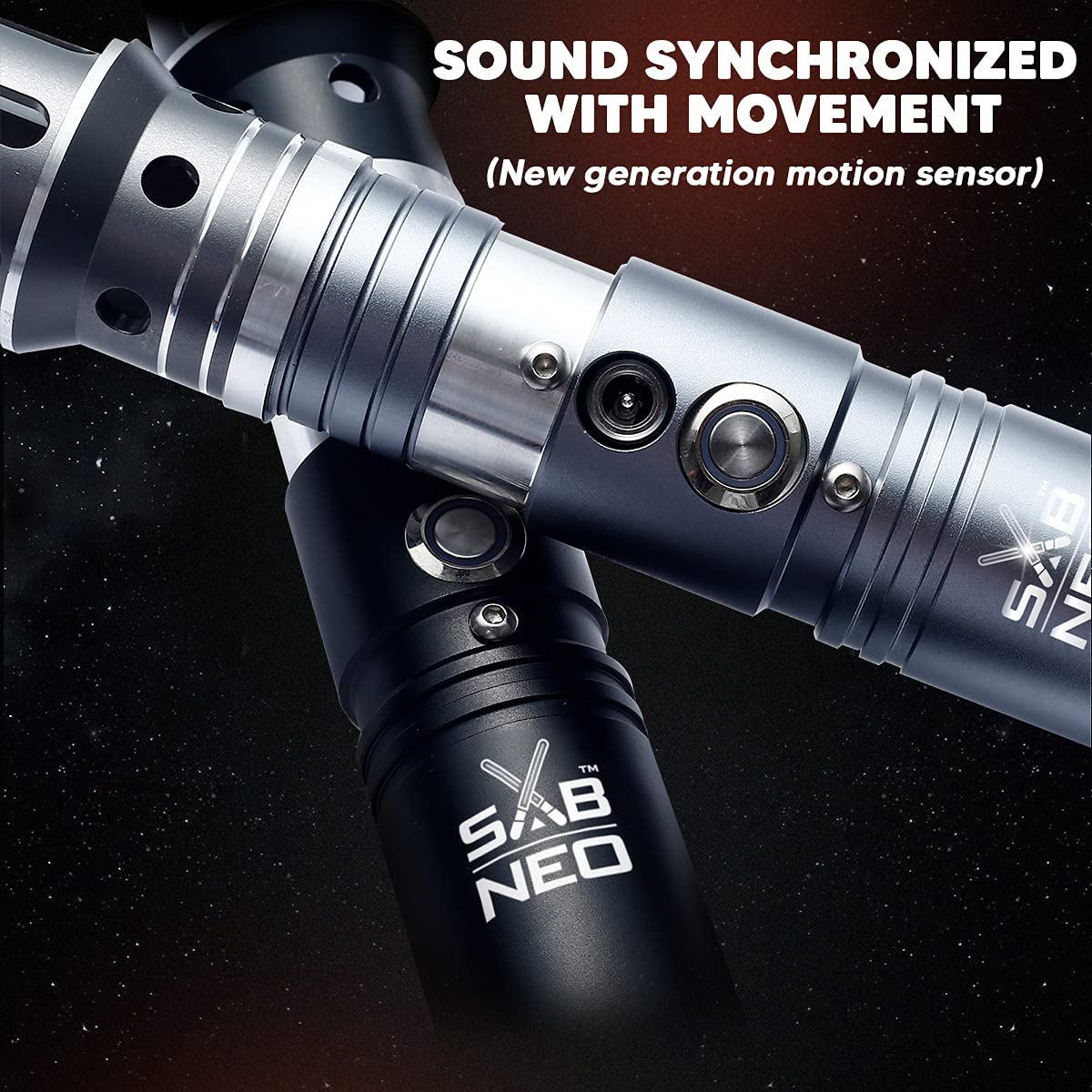 RGB Color Changing Light Saber V7 with Smooth Swing & 10 Sound Effects - Dueling Lightsaber for Cosplay, Star Wars Fans & Outdoor Battles