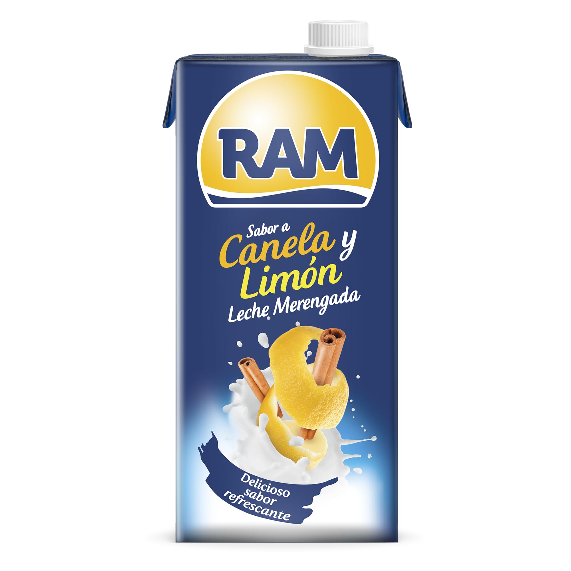 Leche Merengada Canela y Limón Ram 1L - Refrescante Bebida de Merengue con Canela y Limón, Ideal para Postres y Reuniones Familiares