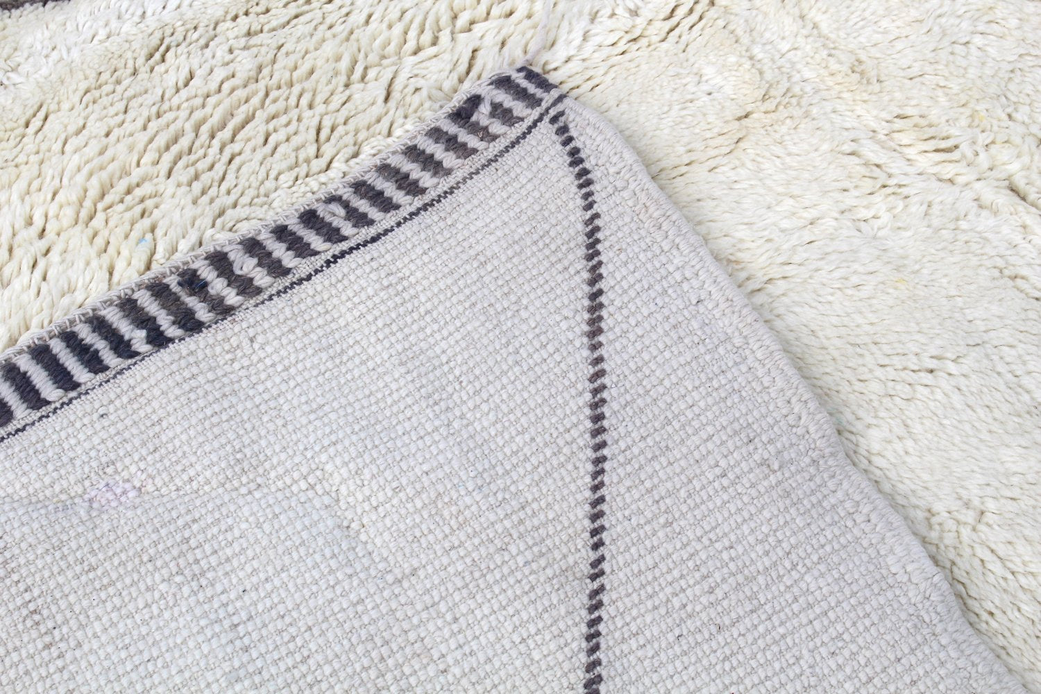 Authentic Beni Ouraine Handwoven Moroccan Tribal Rug - Premium Wool J57191 - Perfect for Bohemian Home Decor, Living Room & Bedroom Accent