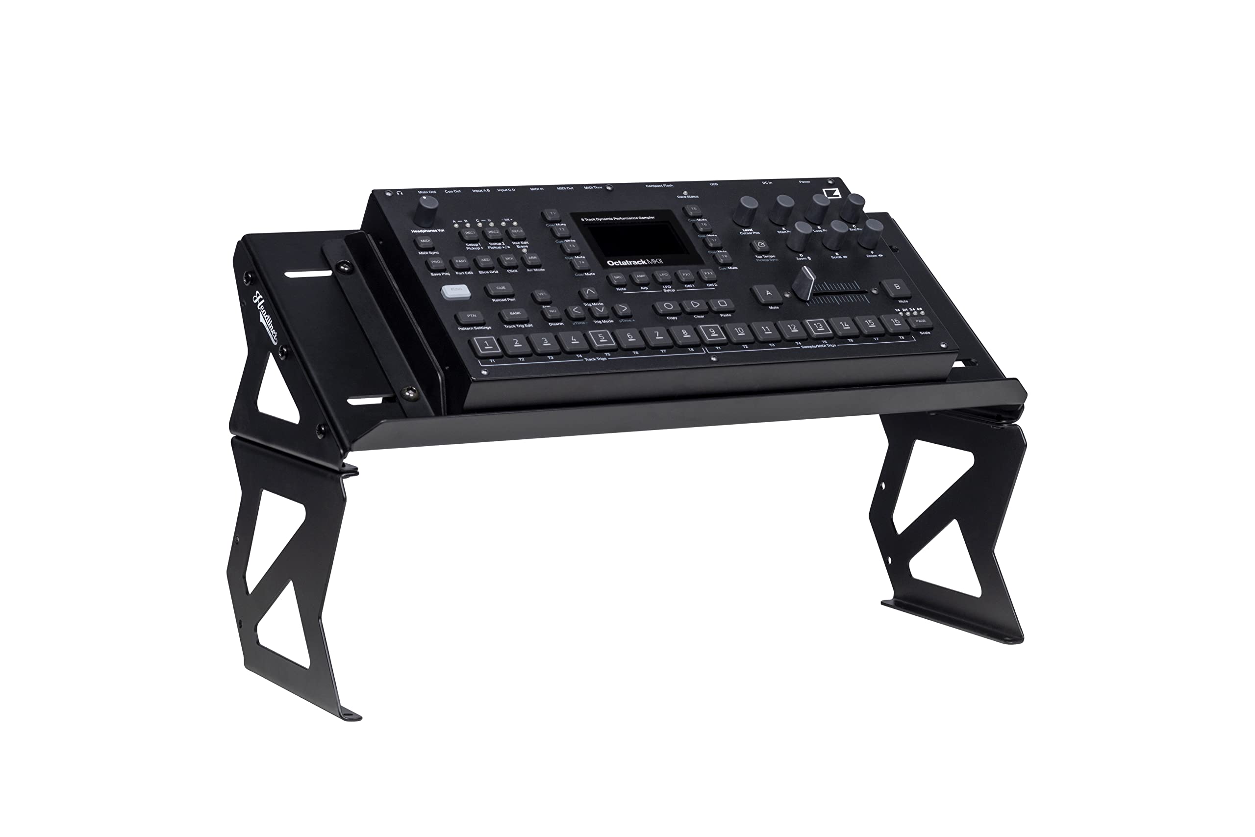 HL22051 Headliner Mod Riser Desktop Production Stand - Adjustable Monitor & Laptop Stand for Music Production, Podcasting & Streaming Setup