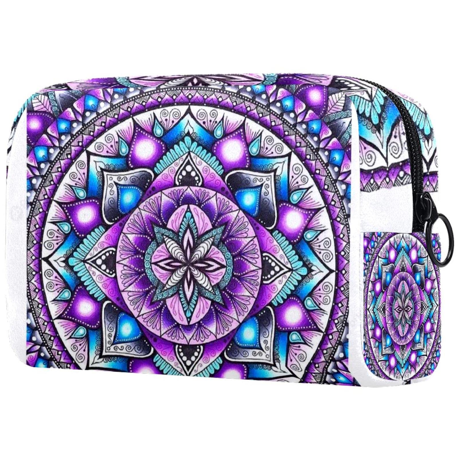 Vintage Art Makeup Bag - Professional Travel Cosmetic Organizer with Brush Holder, Portable Storage Case for Makeup Brushes & Cosmetics | Perfect for Travel, Home & Salon Use