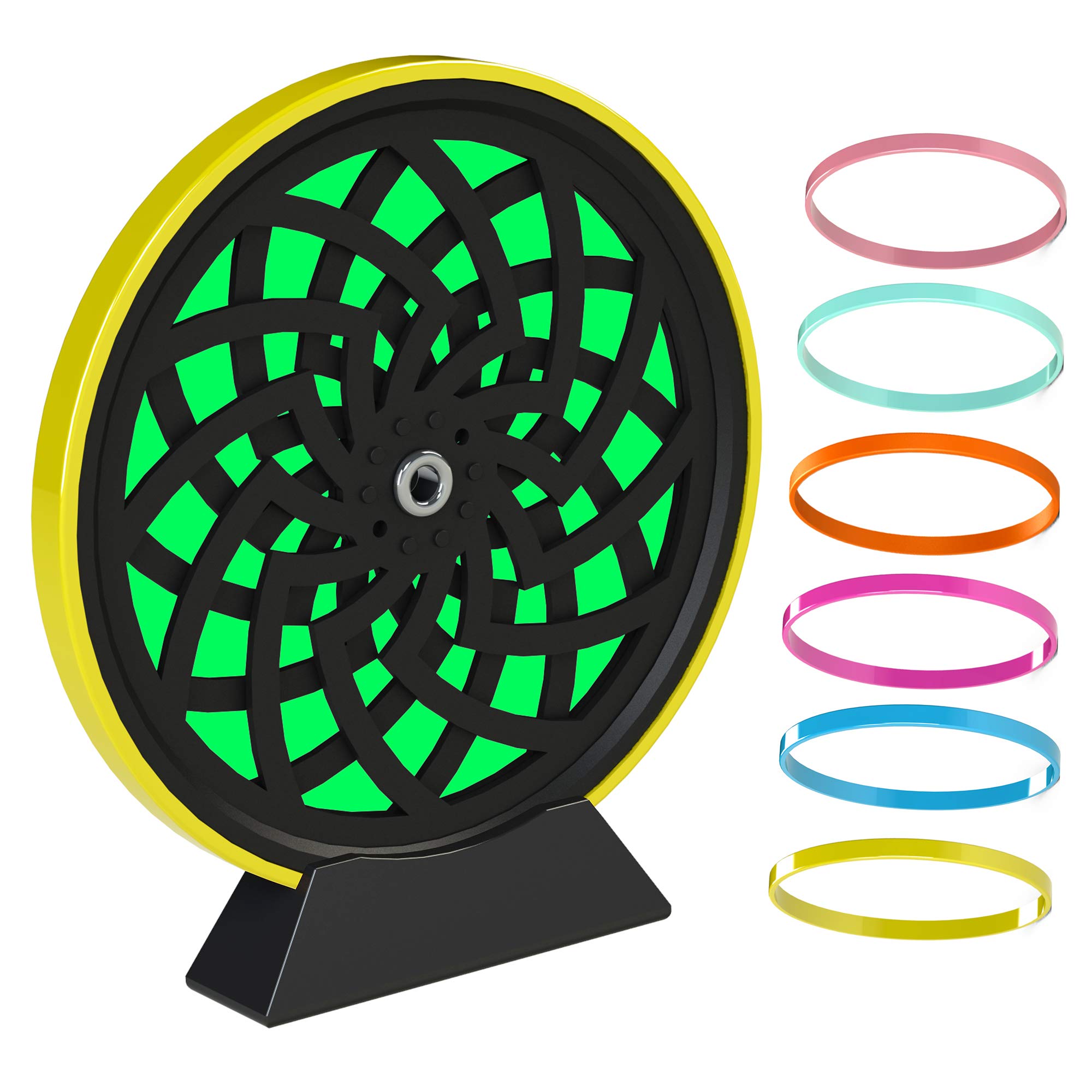 Anti-Anxiety Fidget Toys for Adults & Kids - Luminous Sensory Toys with Optical Illusion Spinning Light Wheel for Stress Relief - Perfect for ADHD, Autism, Office & Classroom Focus