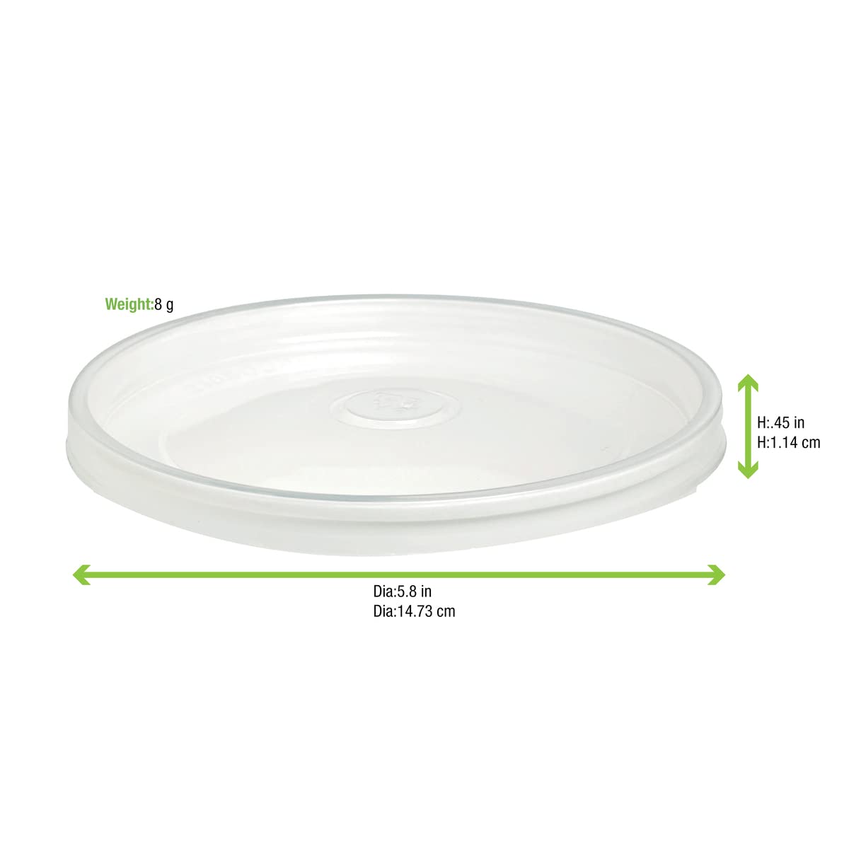 PackNWood 210SOUPLPP157 Clear PP Soup Container Lids - 360 Count Bulk Case | Disposable Food Storage Lids for Restaurants, Catering & Takeout
