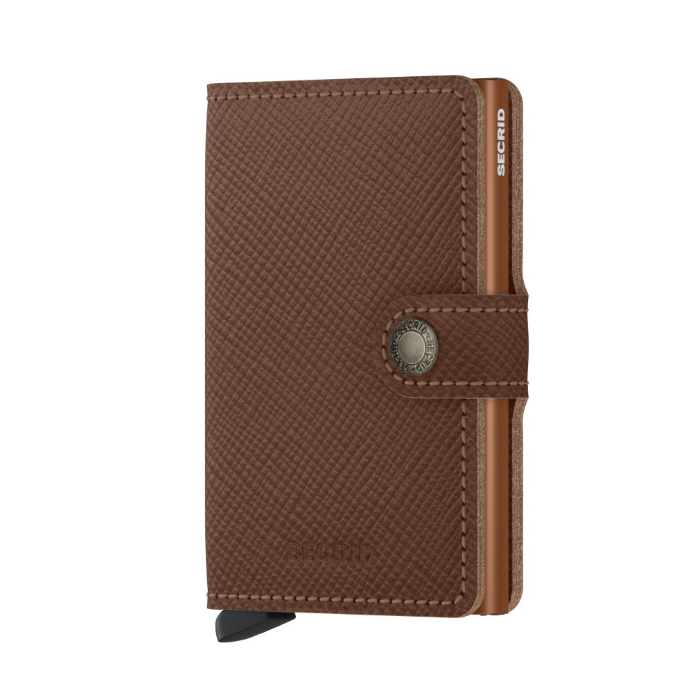 SECRID Miniwallet Saffiano Leather RFID Blocking Slim Wallet - Perfect for Travel, Business & Everyday Use