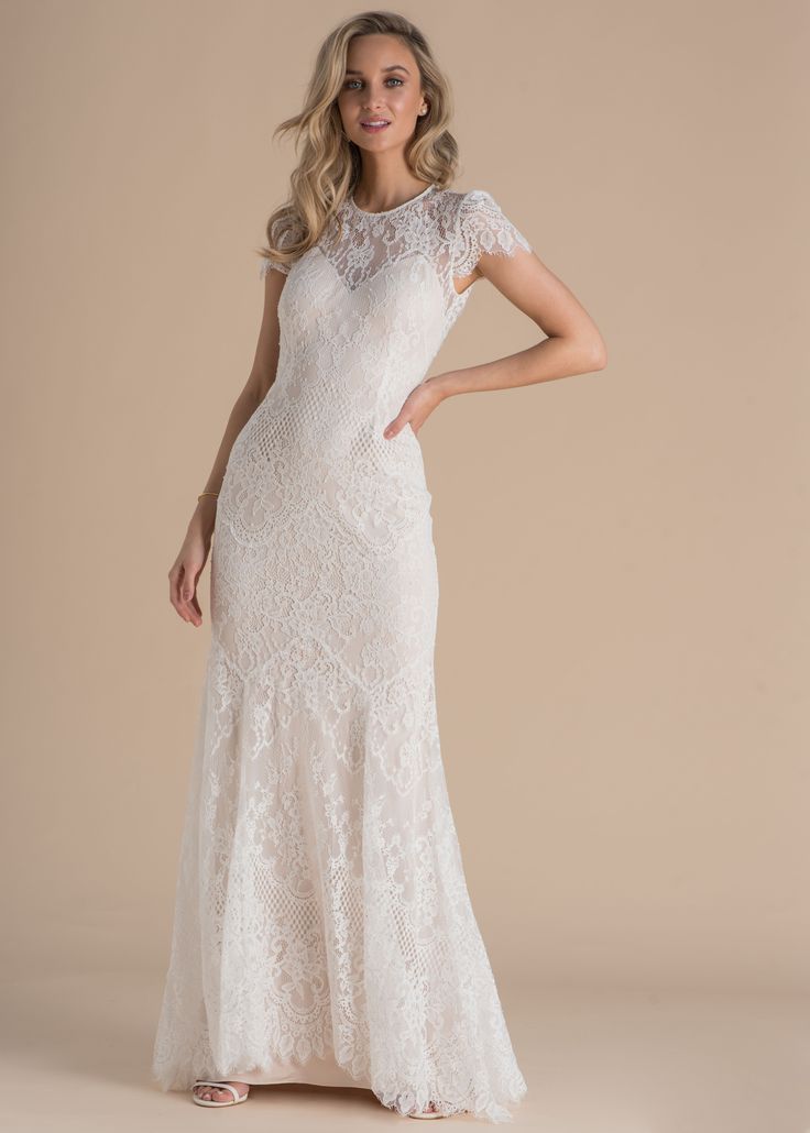 BHLDN Catherine Deane Lavi Gown - Elegant Wedding Dress for Brides & Formal Events | Perfect for Beach Weddings, Vow Renewals & Red Carpet Occasions